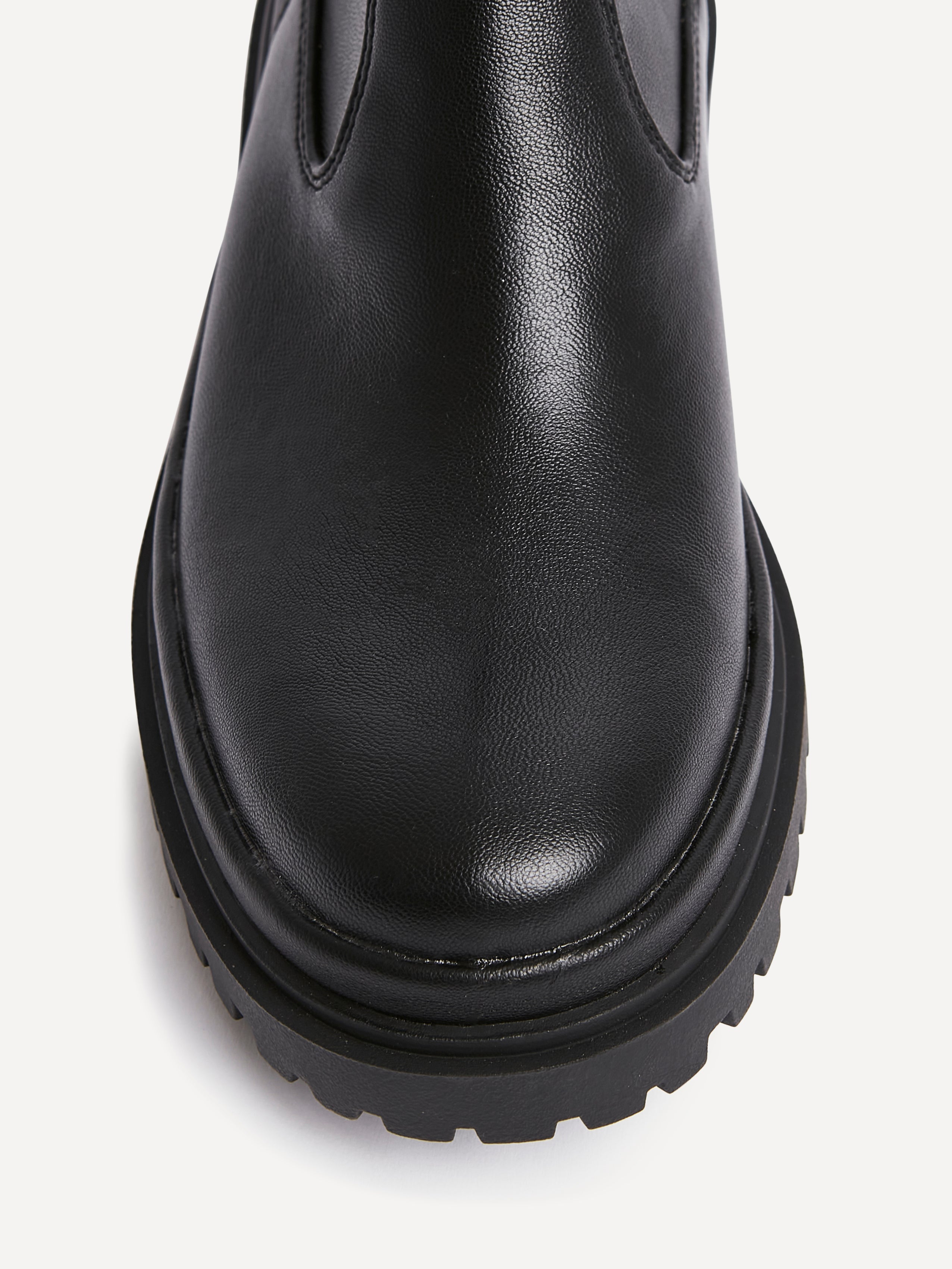 Edge Black Platform Ankle Boots