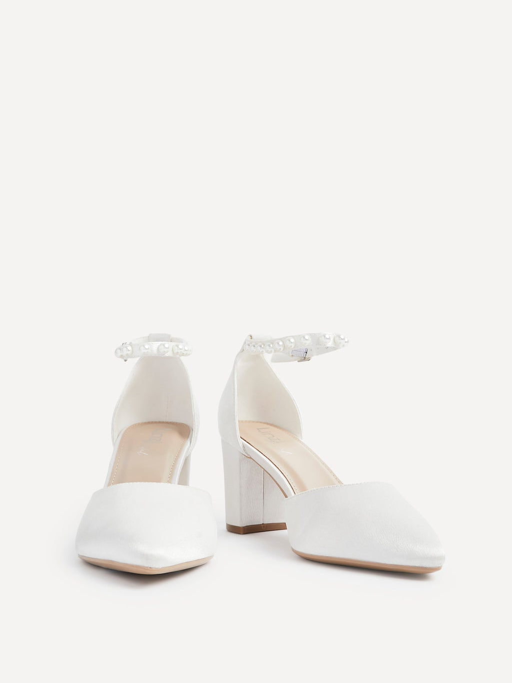 Elowen Wide Fit Bridal Satin Court Heels