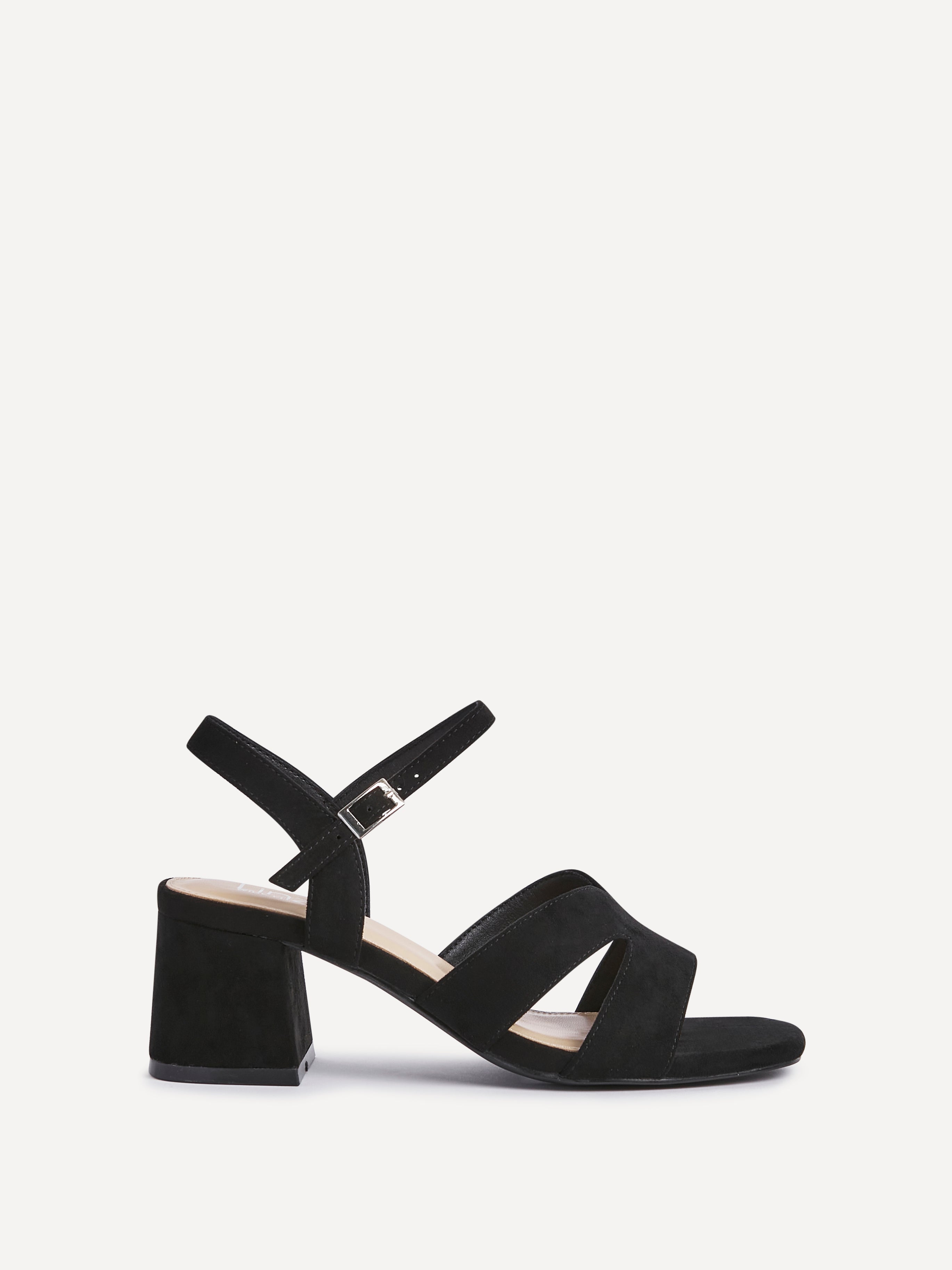 Empire Wide Fit Black Block Heels