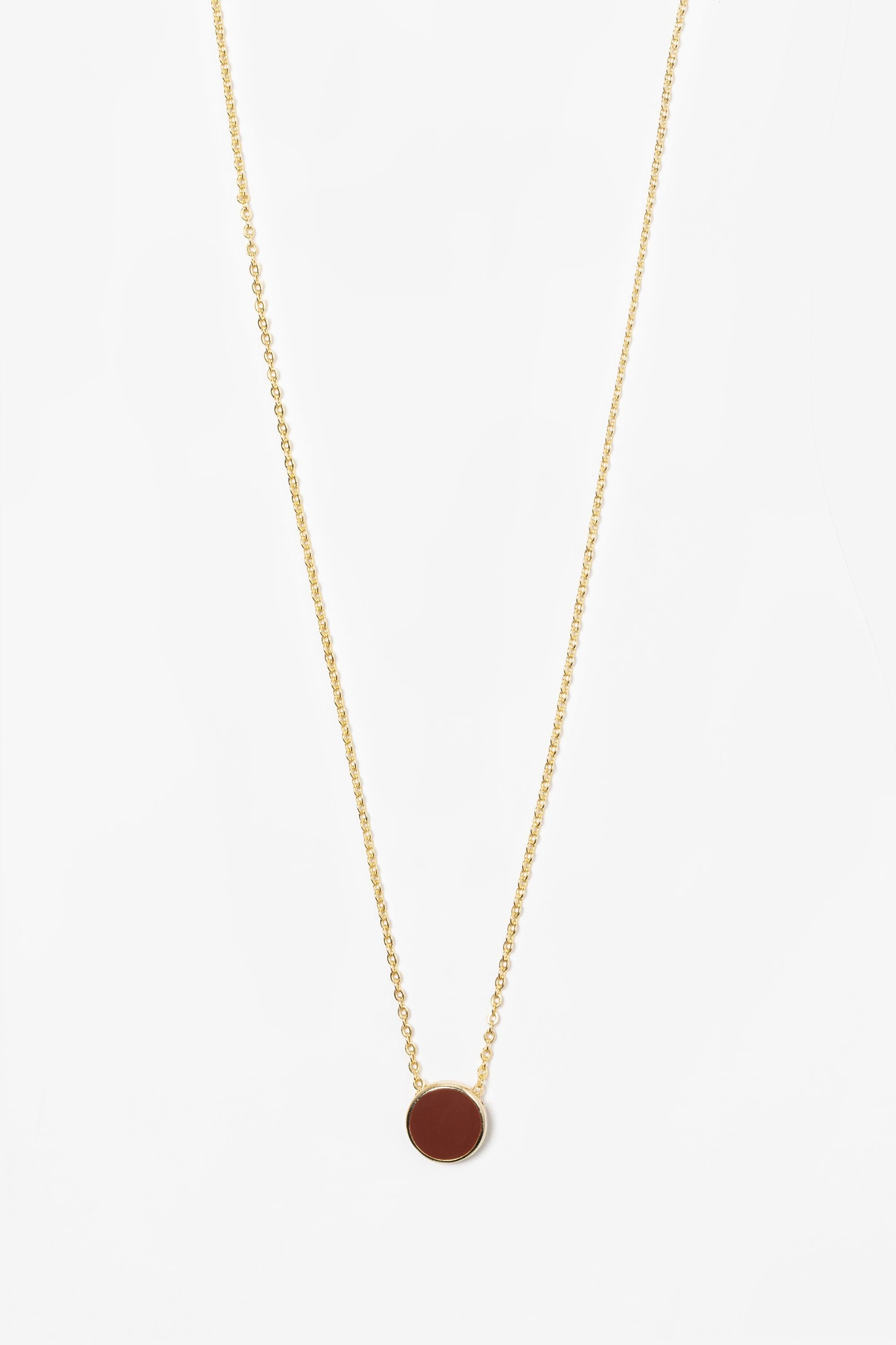 NCKES90 - 9mm Enamel Stud Necklace