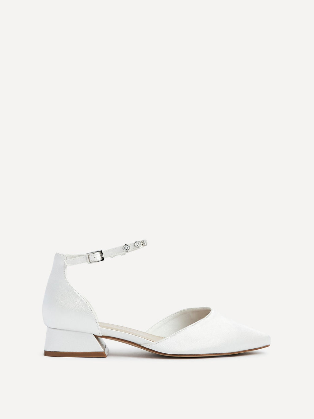 Everlasting Wide Fit Bridal Low Court Heels