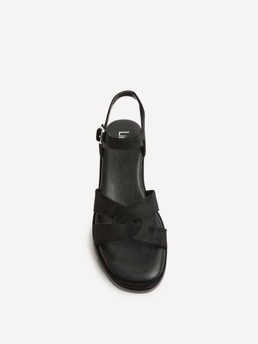 Fate Black Flatform Sandals