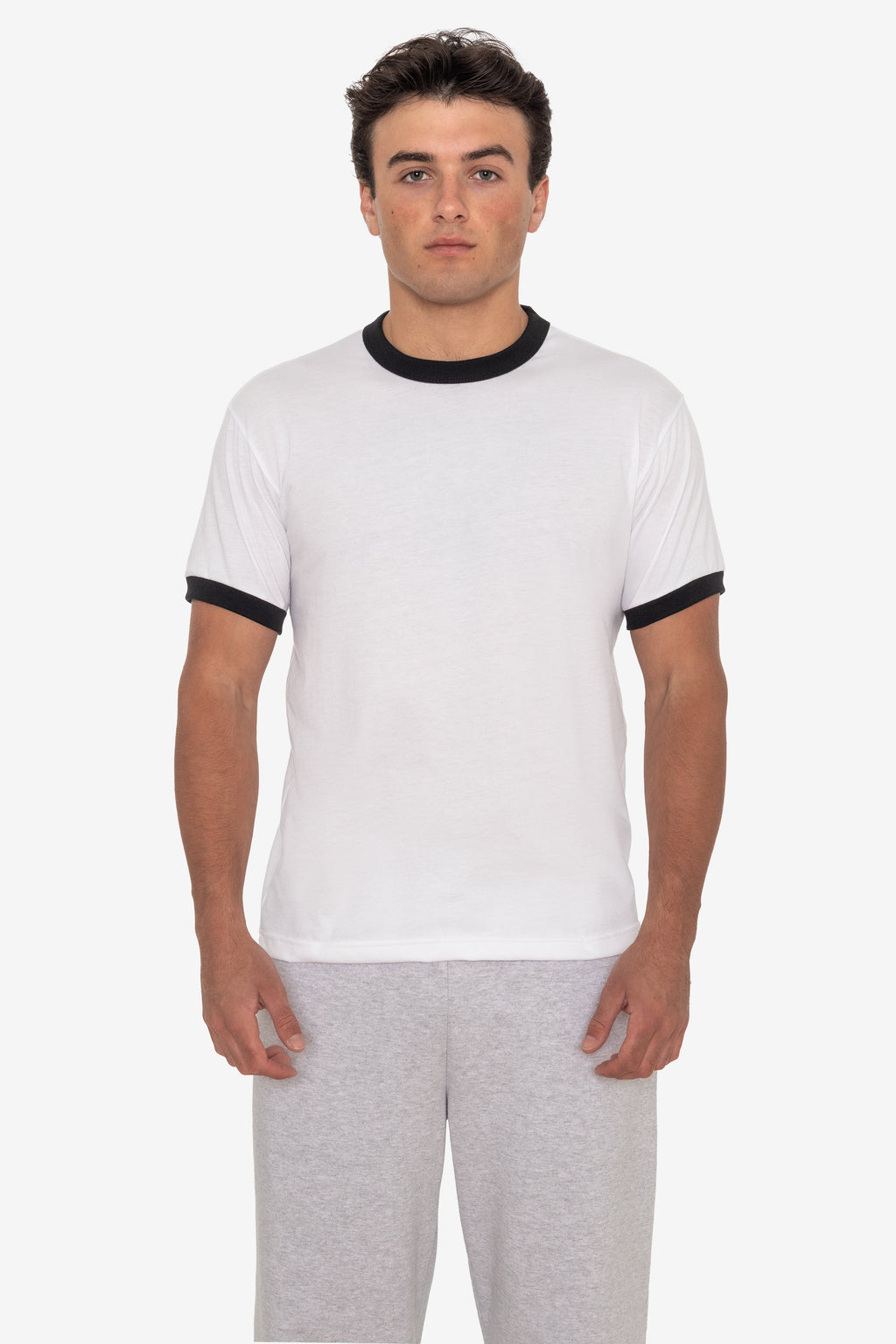 FF410 - Men's Poly Cotton Ringer Tee