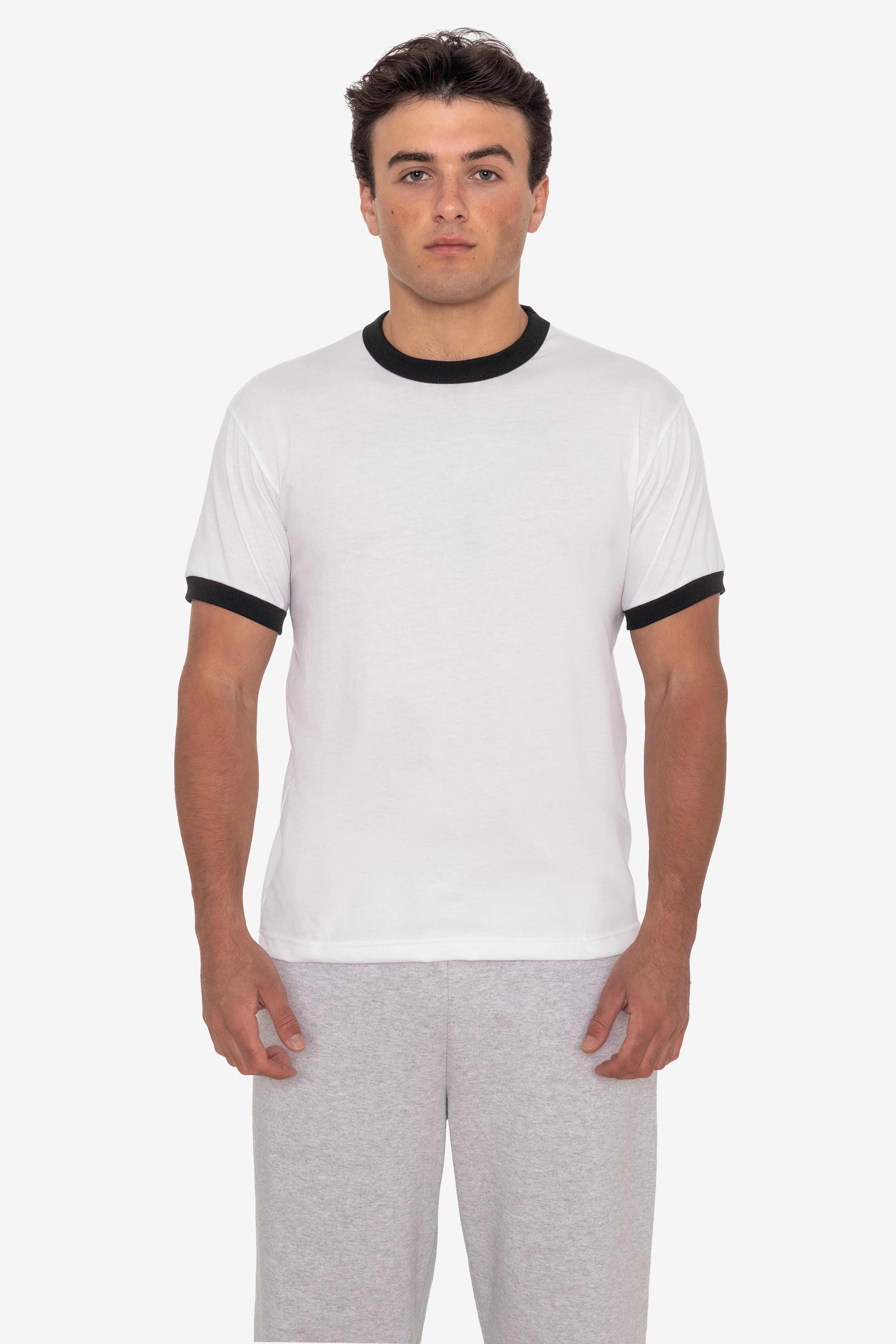 FF410 - Men's Poly Cotton Ringer Tee