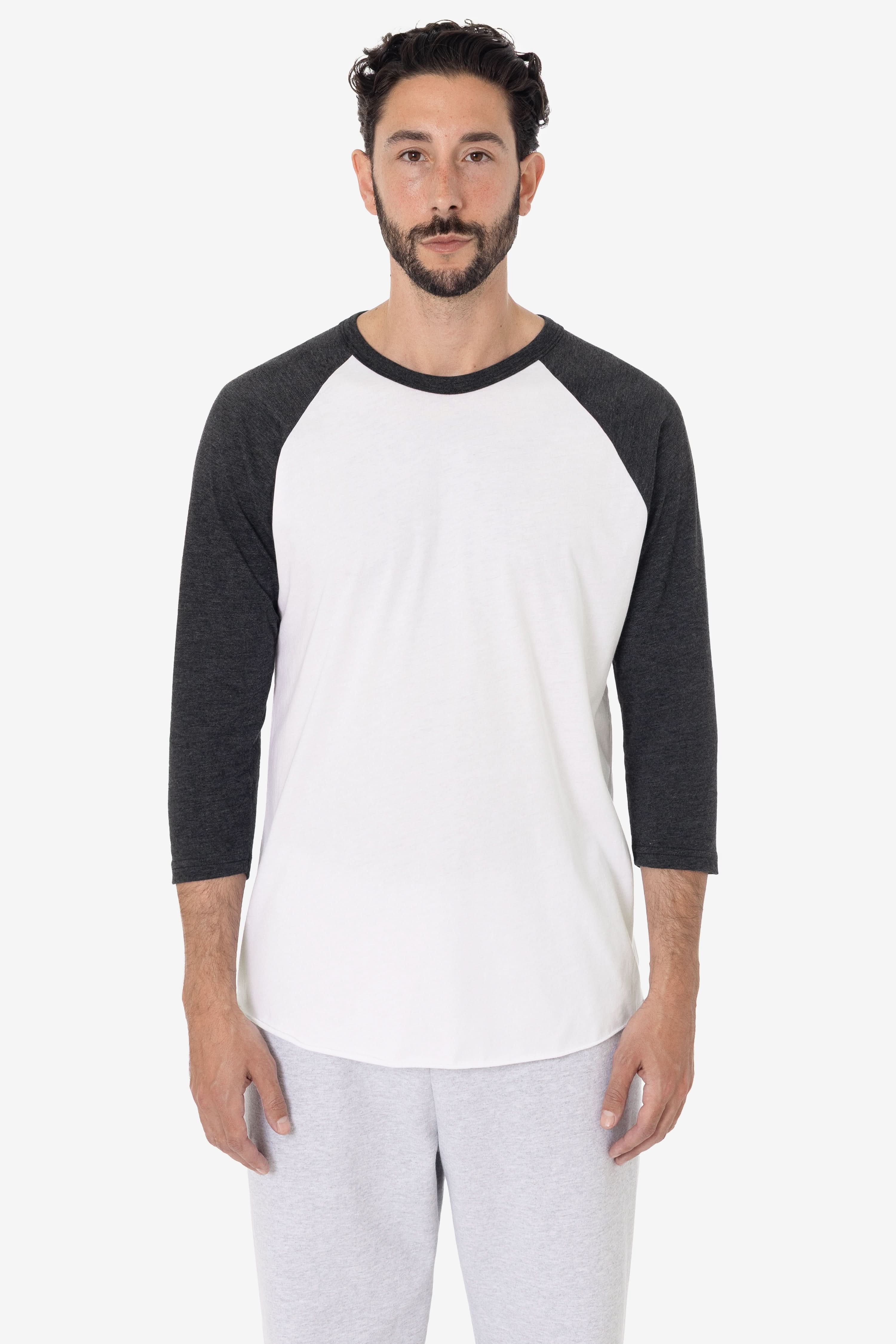 FF53 - 3/4 Sleeve Poly Cotton Raglan