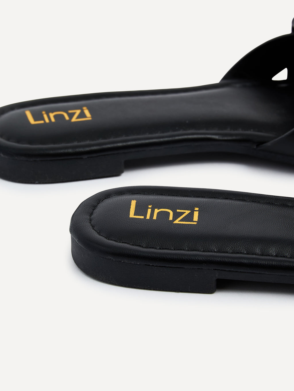 Fletcher Black Slider Sandals
