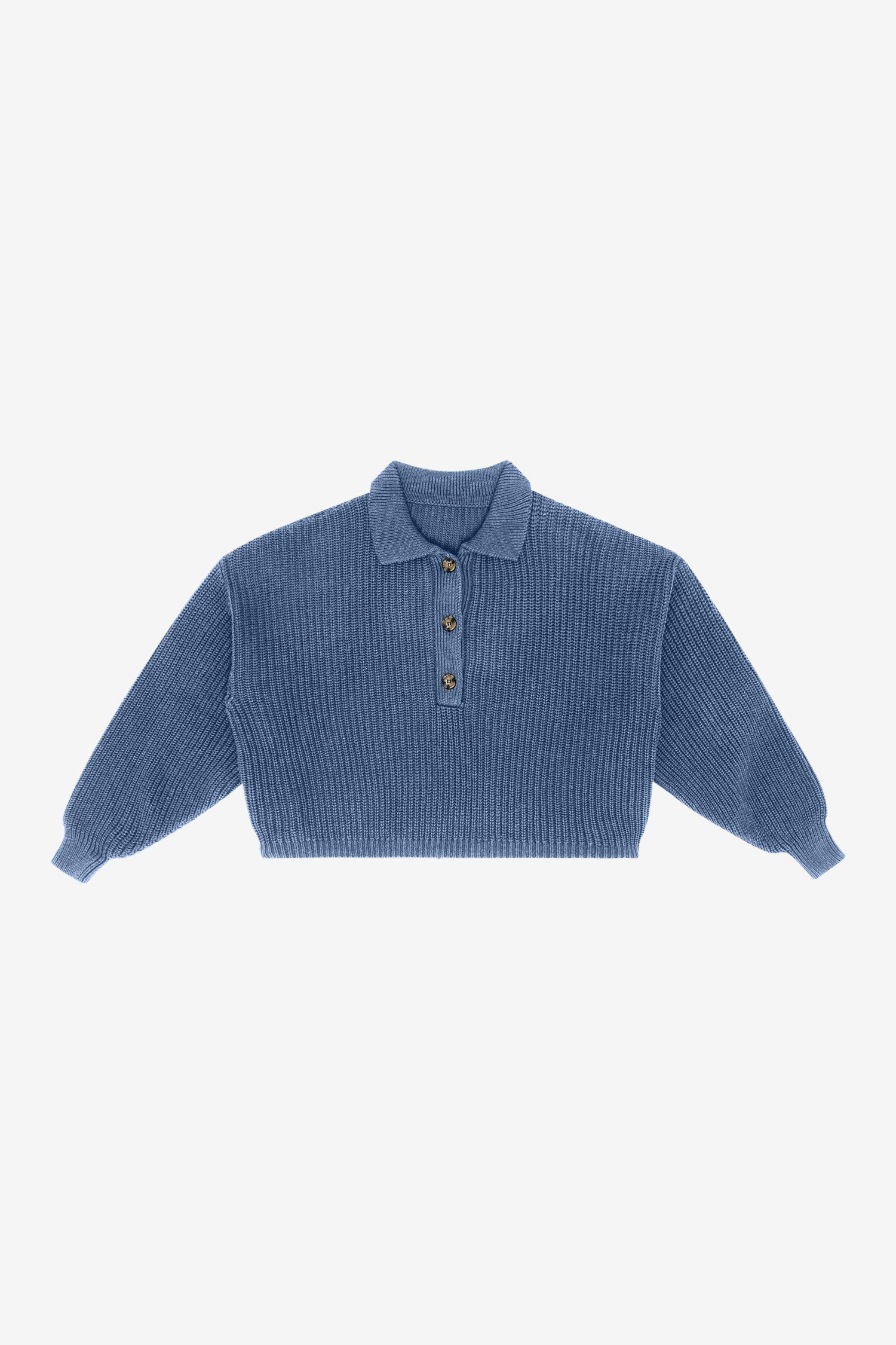 FM30GD - Fisherman Cropped Polo Pullover