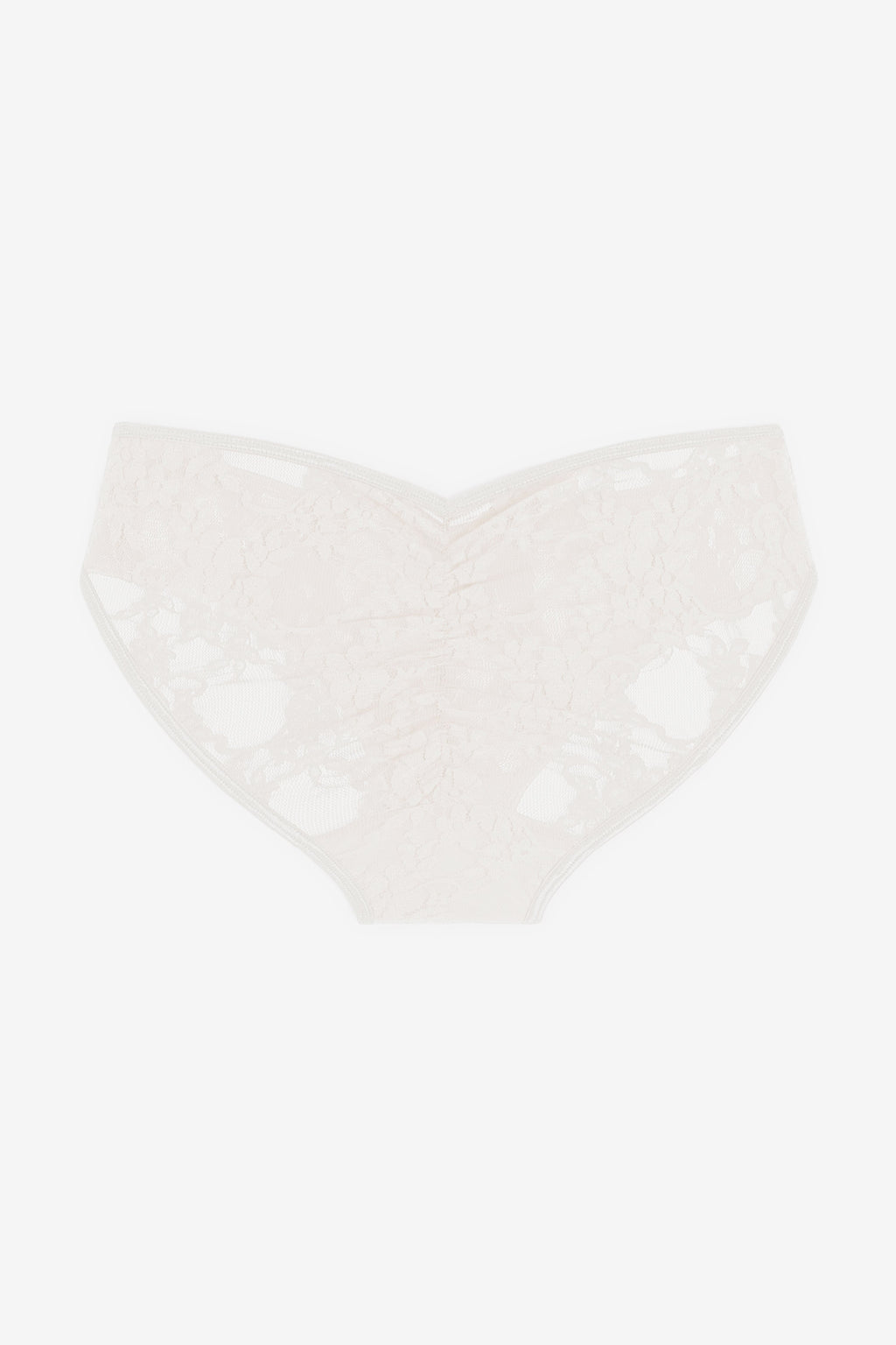FNS08 - Floral Lace Ruched Back Bikini Panty