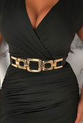 Chained To Us Black Elastic Belt