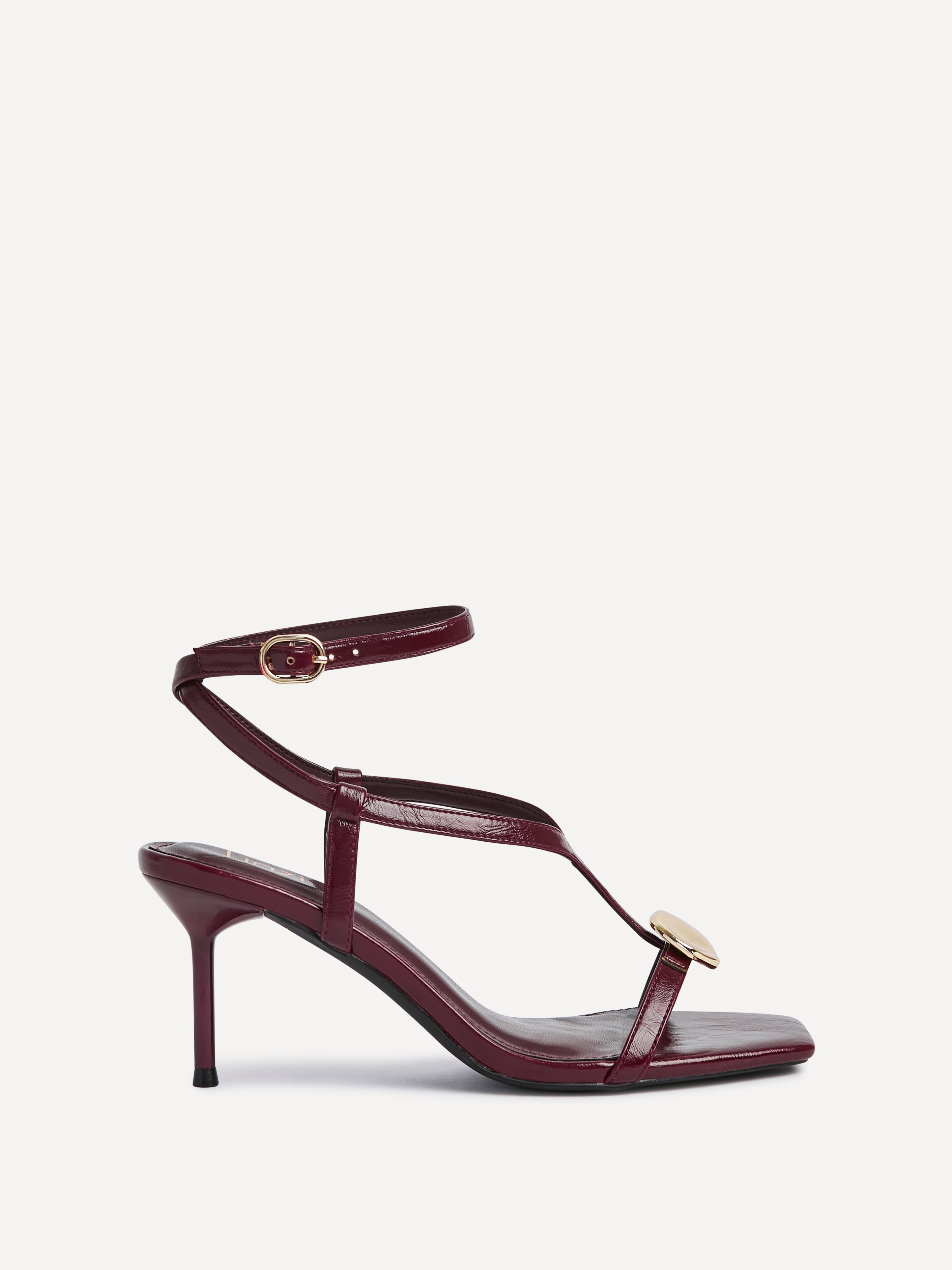 Foolish Burgundy T-Bar Heels