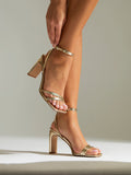 Gesture Gold Heeled Sandals