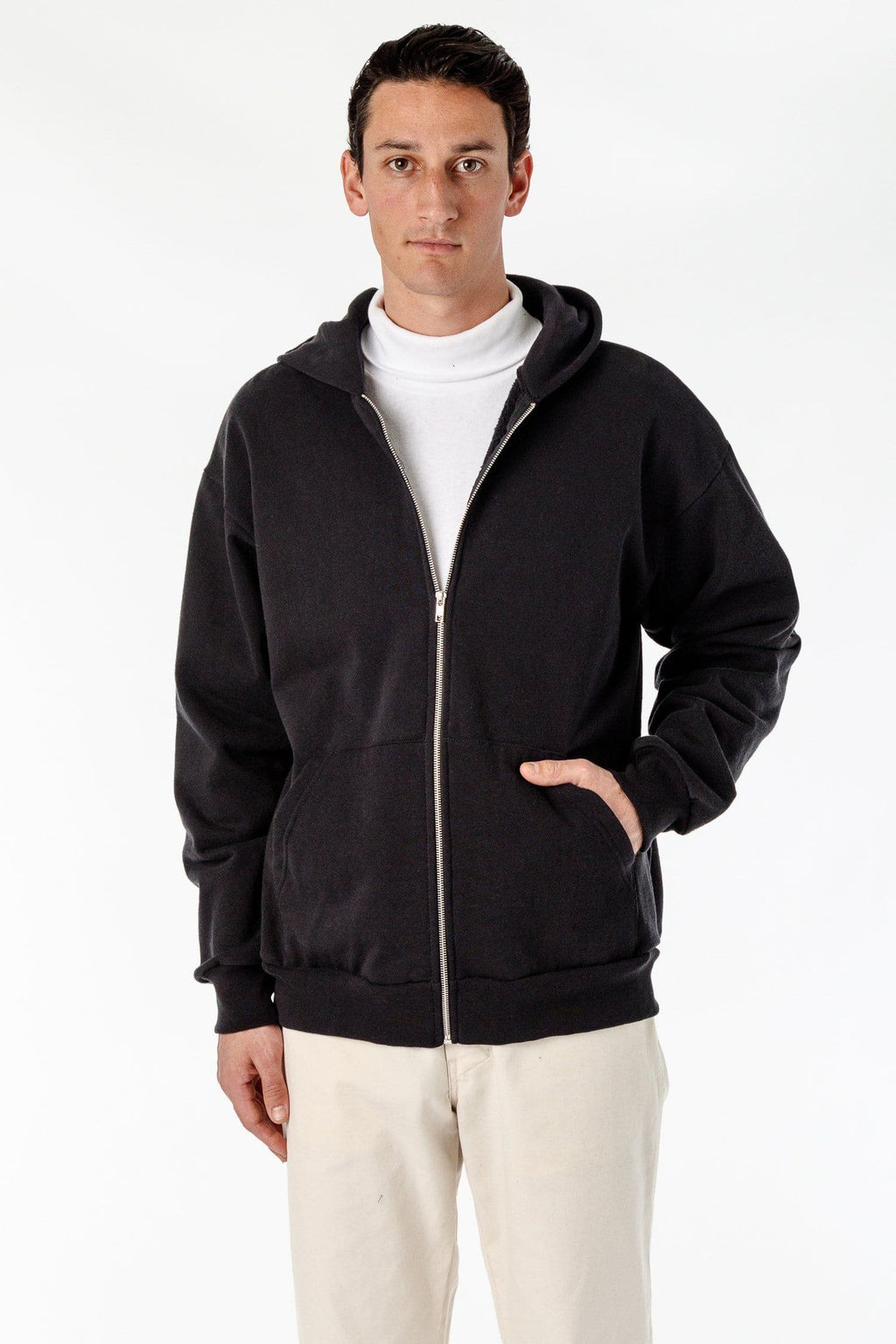 HF10 - Heavy Fleece Zip-Up Hoodie (Piece Dye)