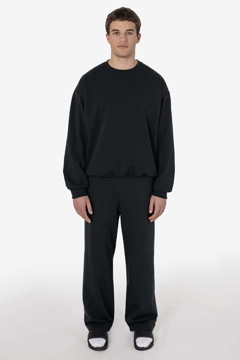 HF05 - Heavy Fleece Wide Leg Sweatpants (Piece Dye)