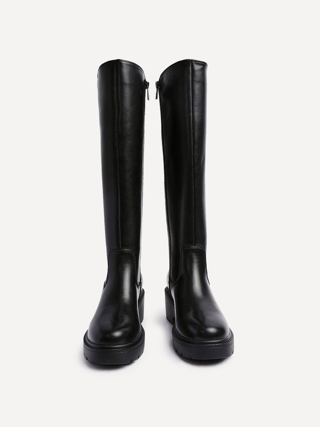 Hyland Black Long Wedged Boots