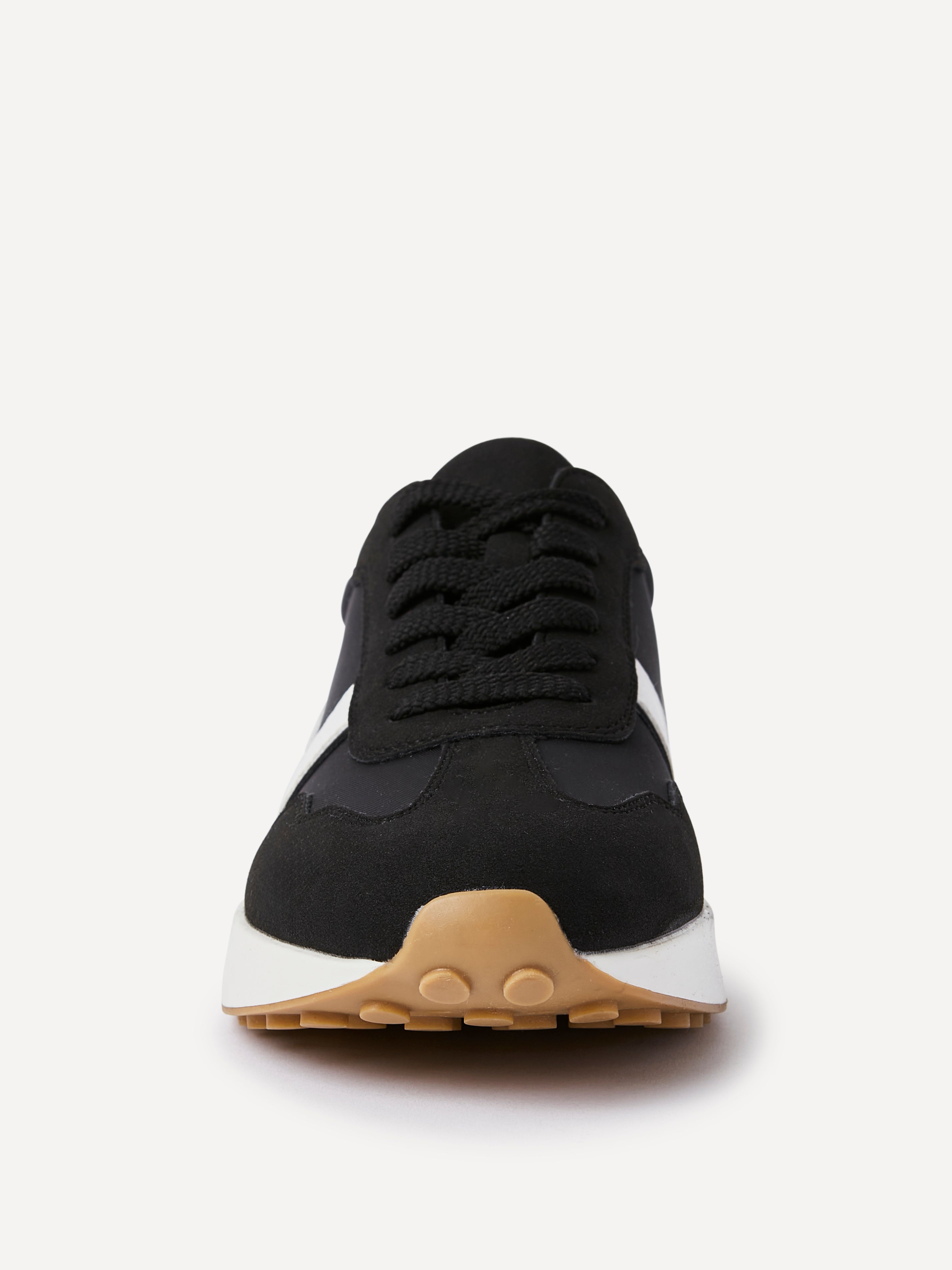 Hustle Black Suede Trainers