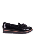 Katia Black Patent Loafers