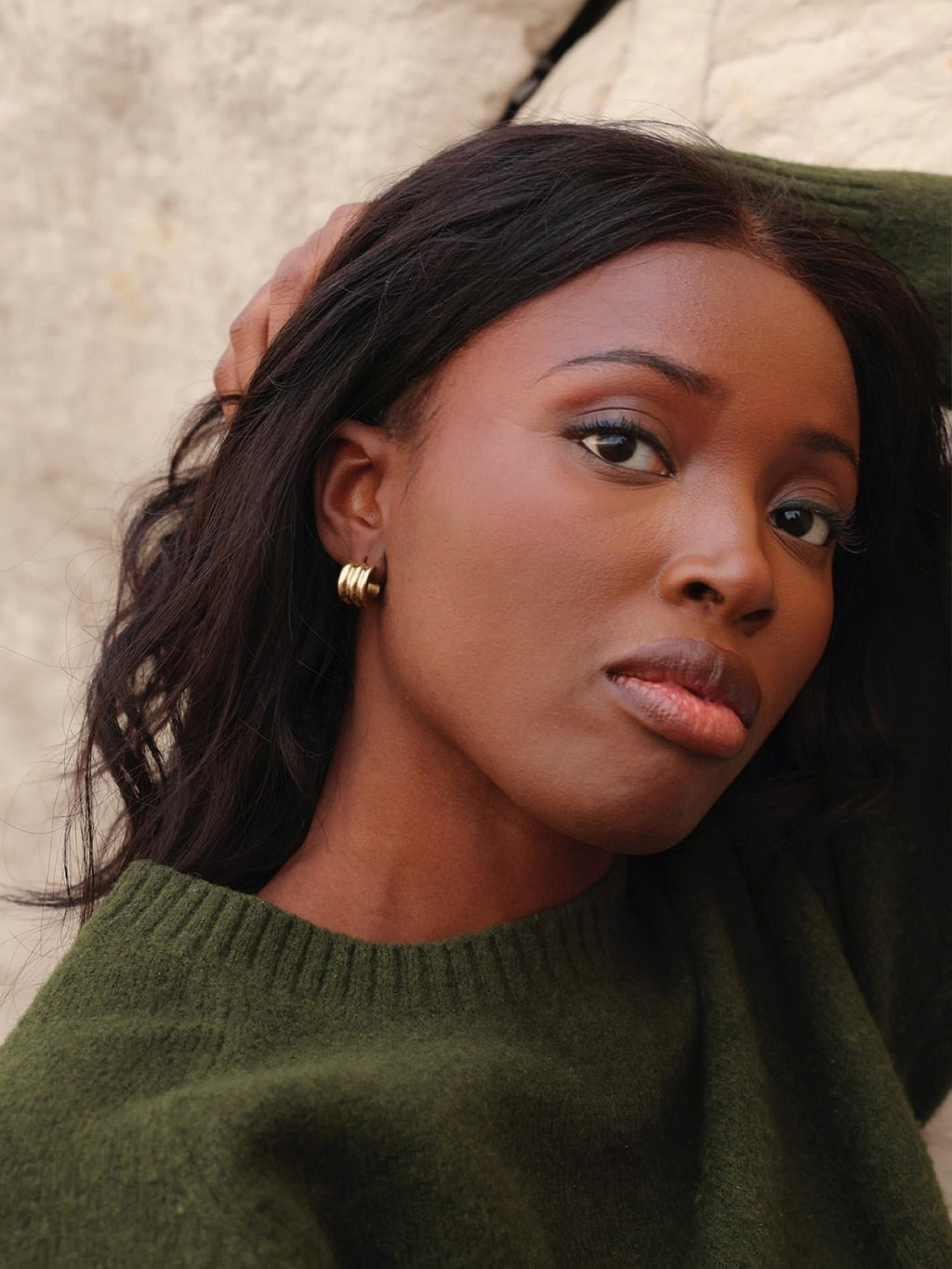 Noa Small Gold Hoop Earrings