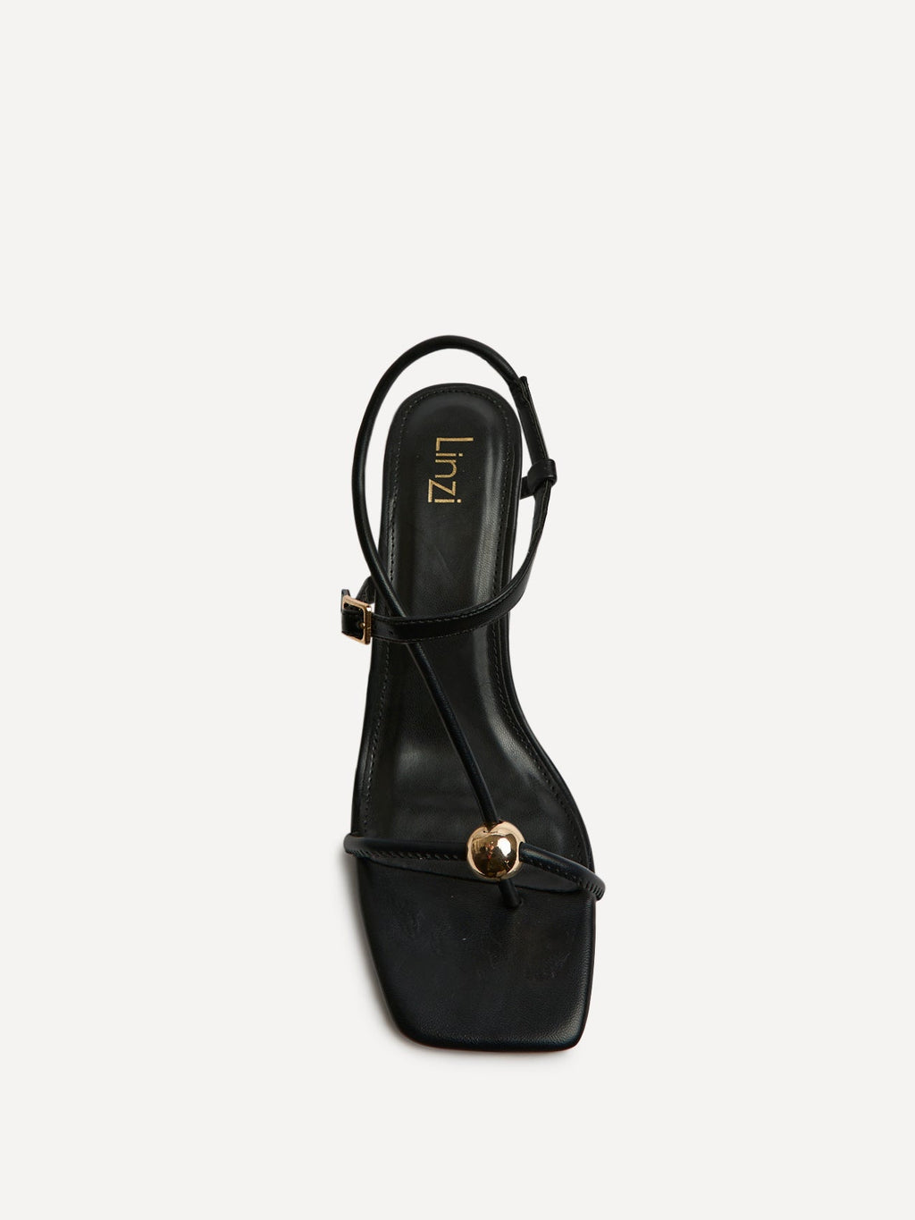 Immersed Black Heeled Sandals