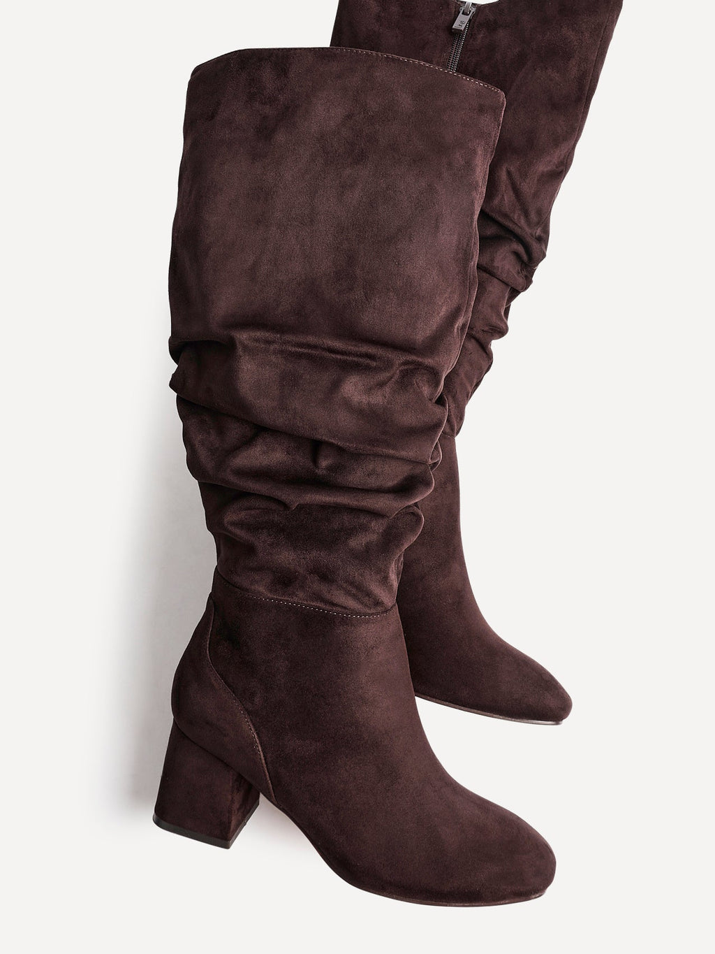 Inferno Wide Fit Brown Long Heeled Boots
