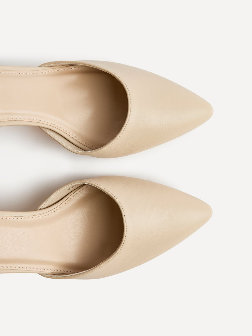 Jude Nude Faux Leather Court Heels