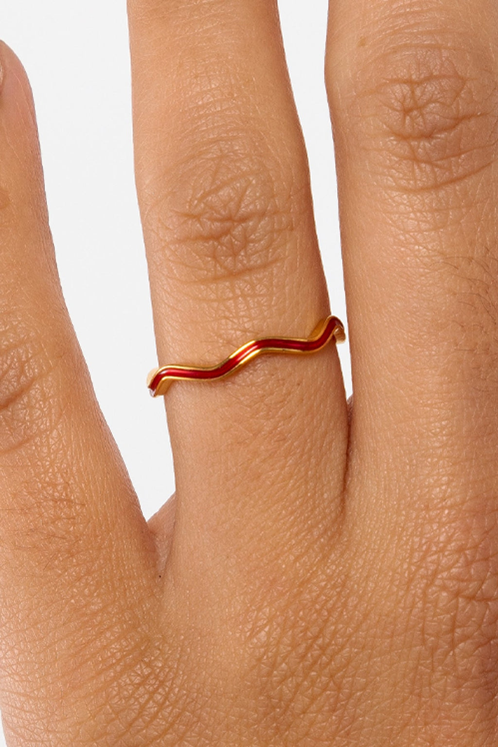 JWLWER - Wavy Enameled Stacking Ring