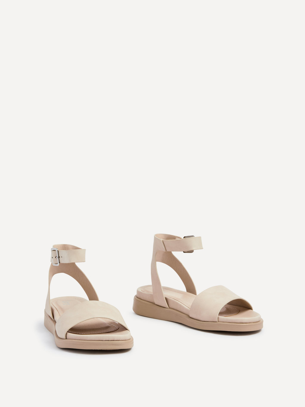 Kara Nude Faux Leather Flatform Sandals