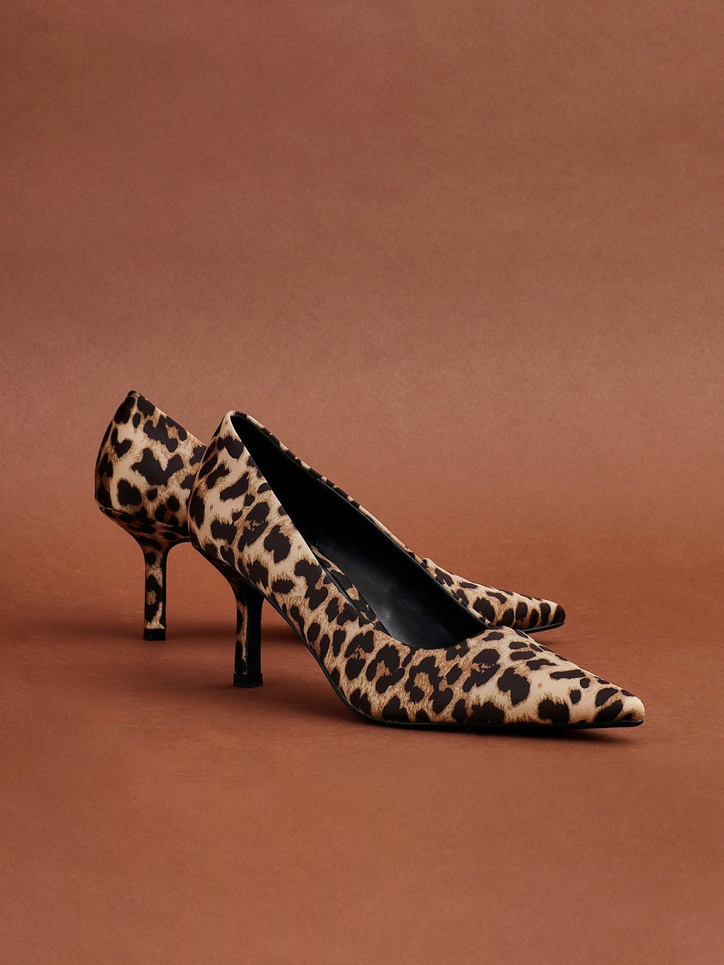 Kat Leopard Print Scuba Court Heel
