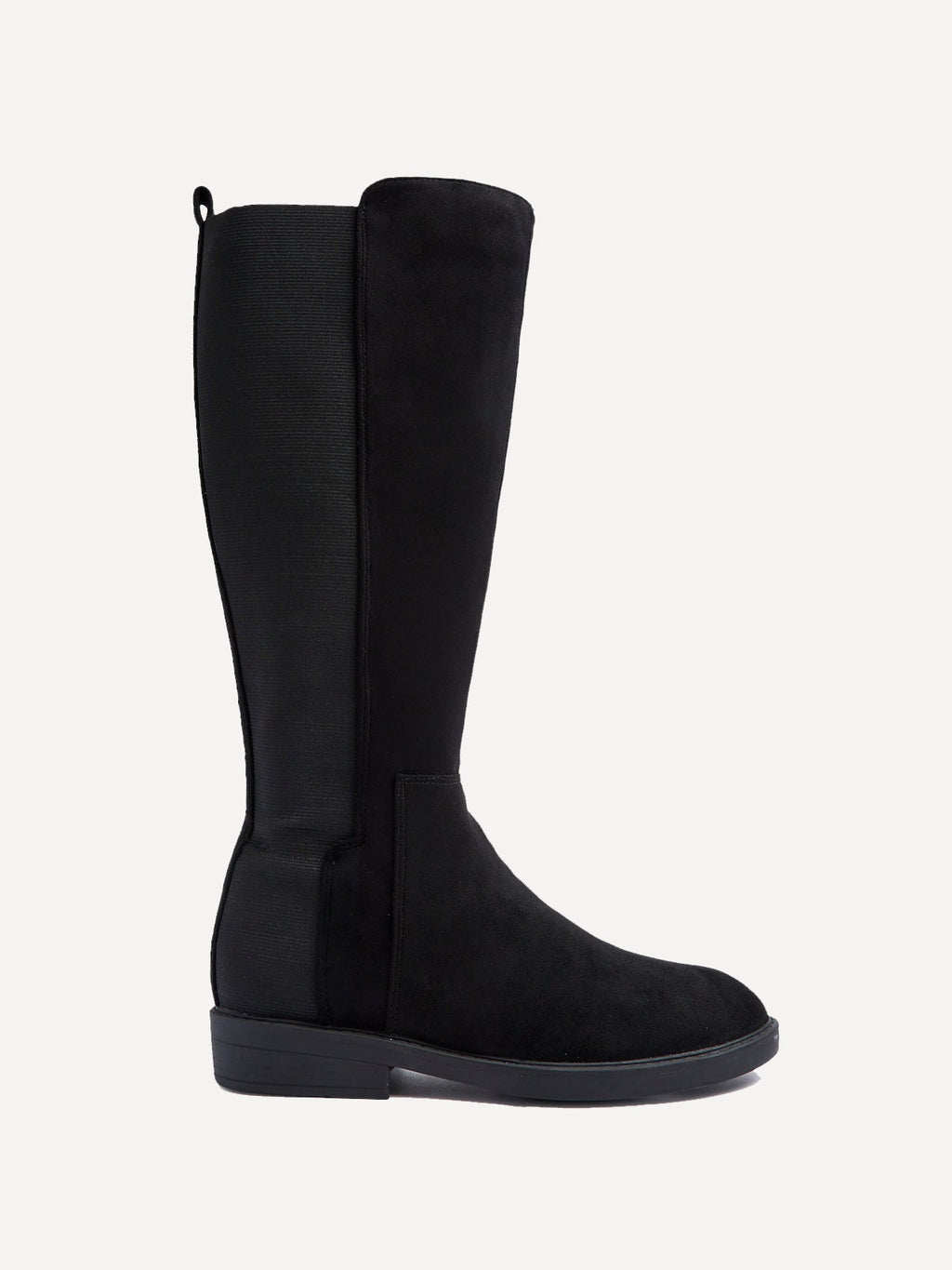Knight Black Long Stretch Boots