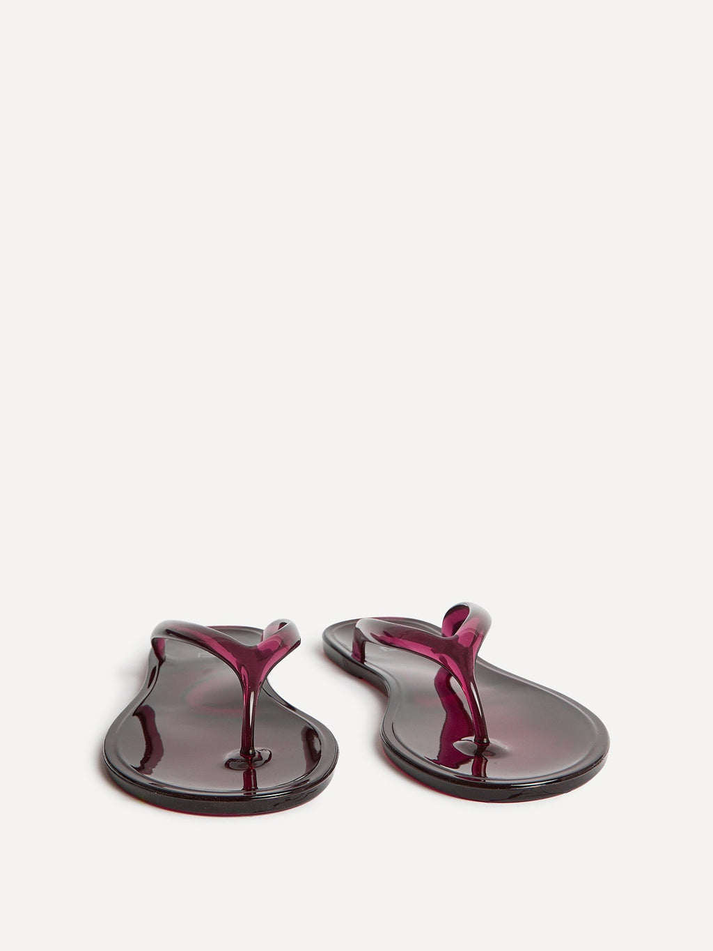 Marine Burgundy Jelly Flip Flops