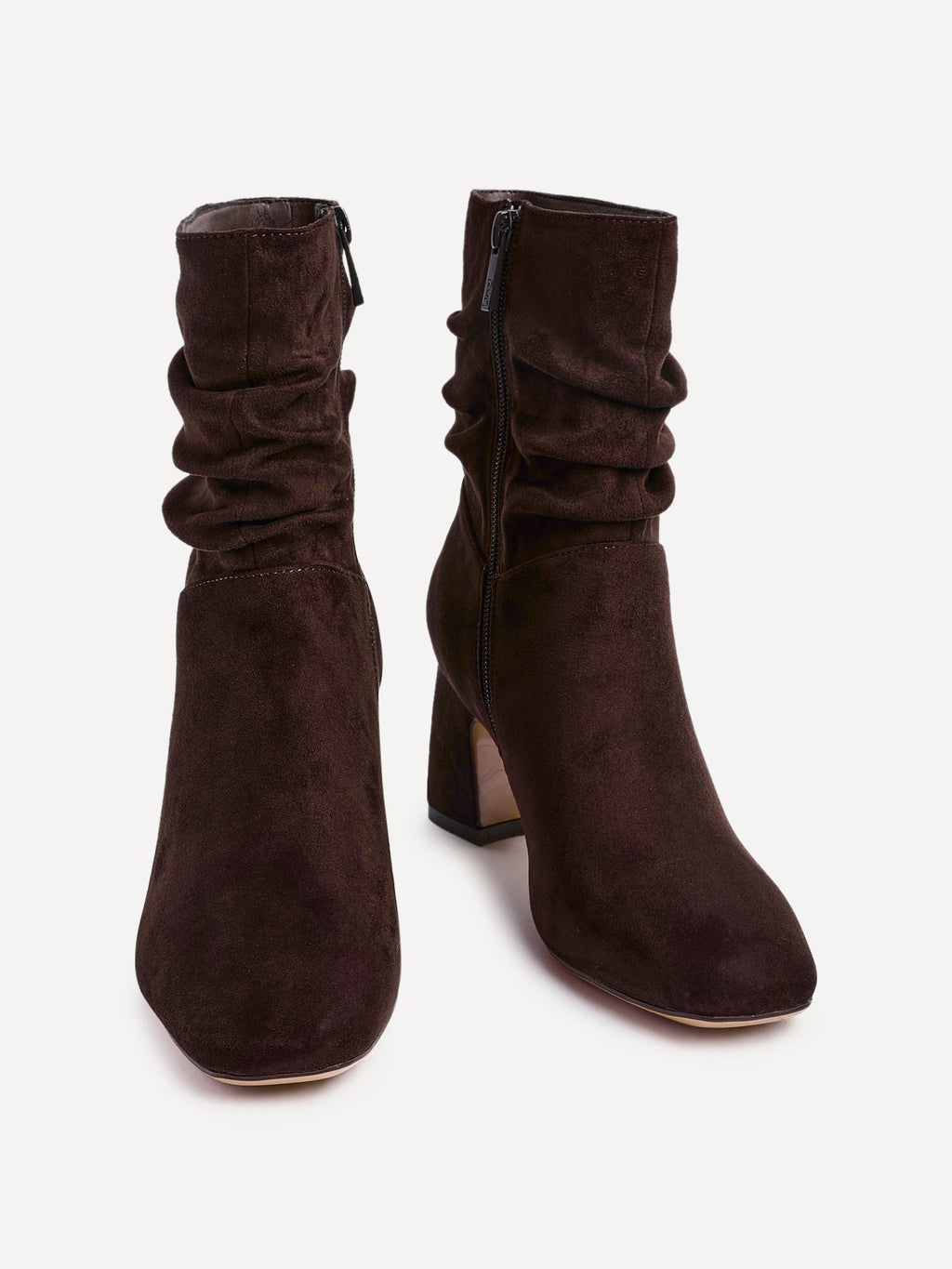 Maven Brown Block Heeled Ankle Boots