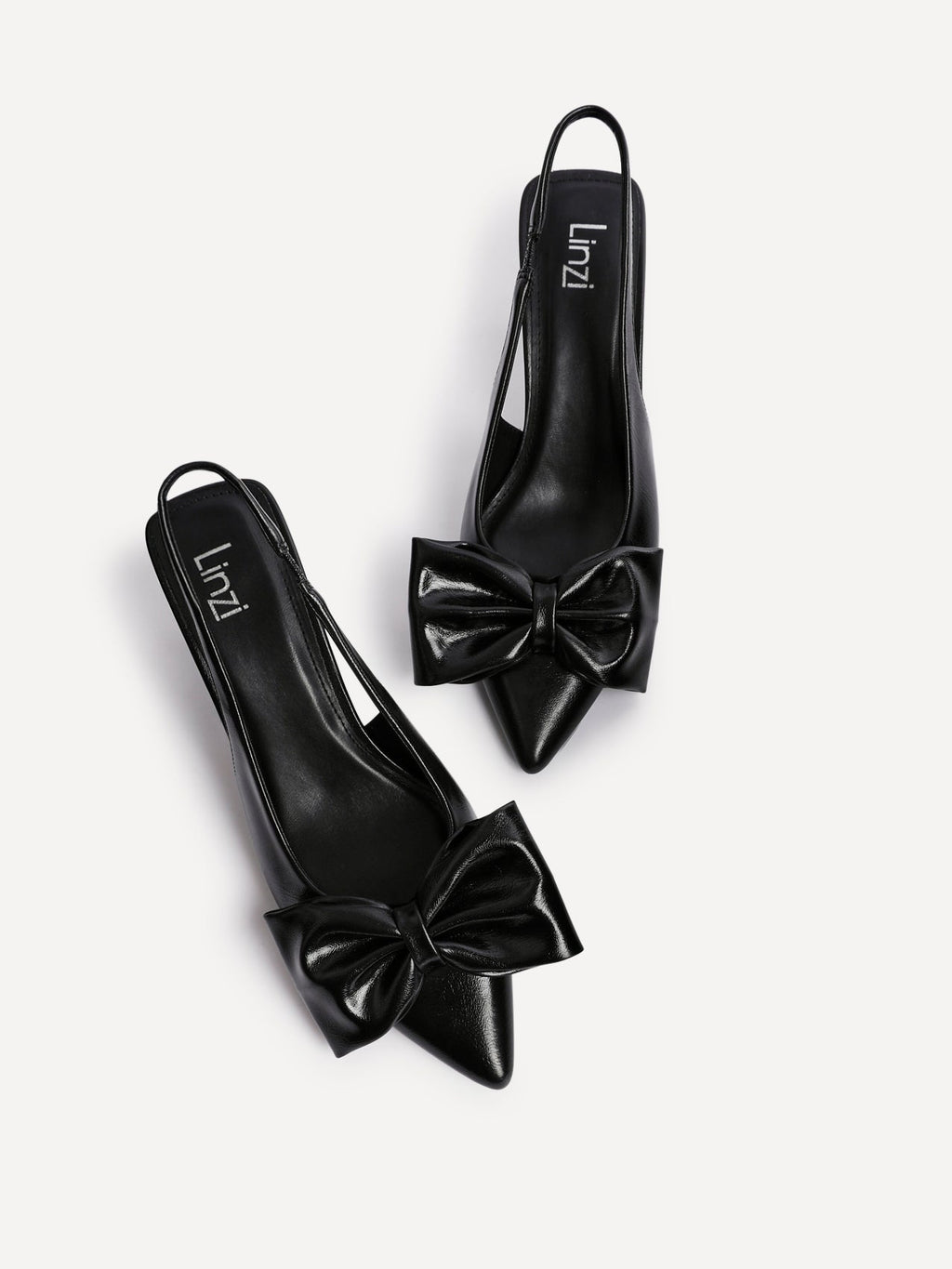 Merlot Black Bow Court Heels