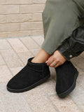 Ultra Mini Addy Black Fur Ankle Boots
