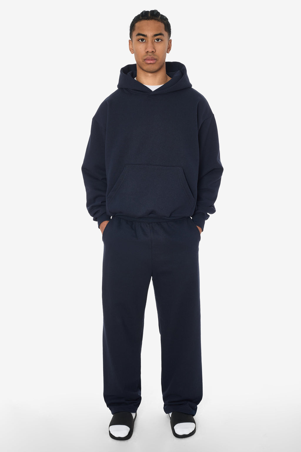 MWF1045 - 10 oz. Mid-Weight Poly Cotton Fleece Wide Open Bottom Sweatpant