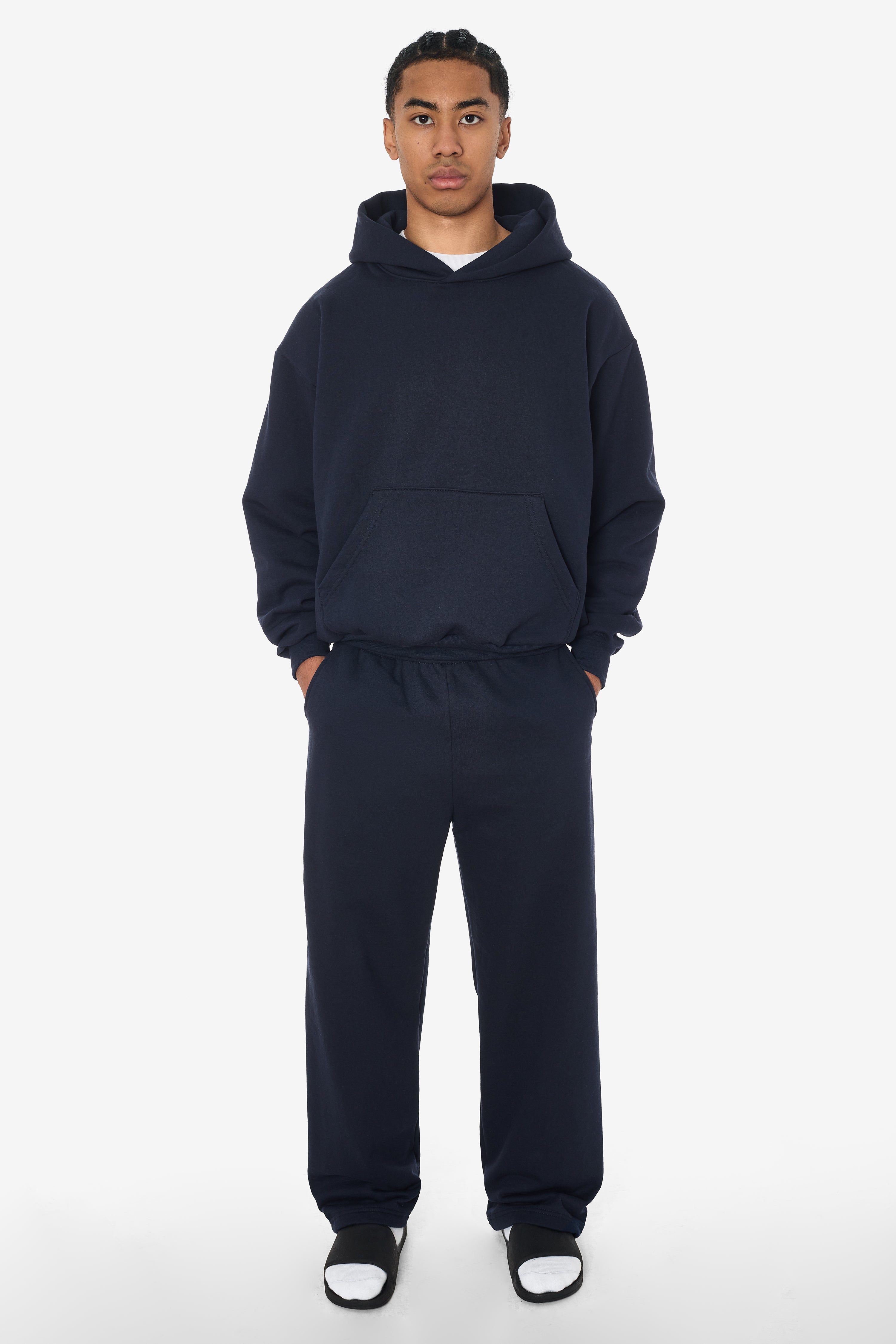 MWF1045 - 10 oz. Mid-Weight Poly Cotton Fleece Wide Open Bottom Sweatpant