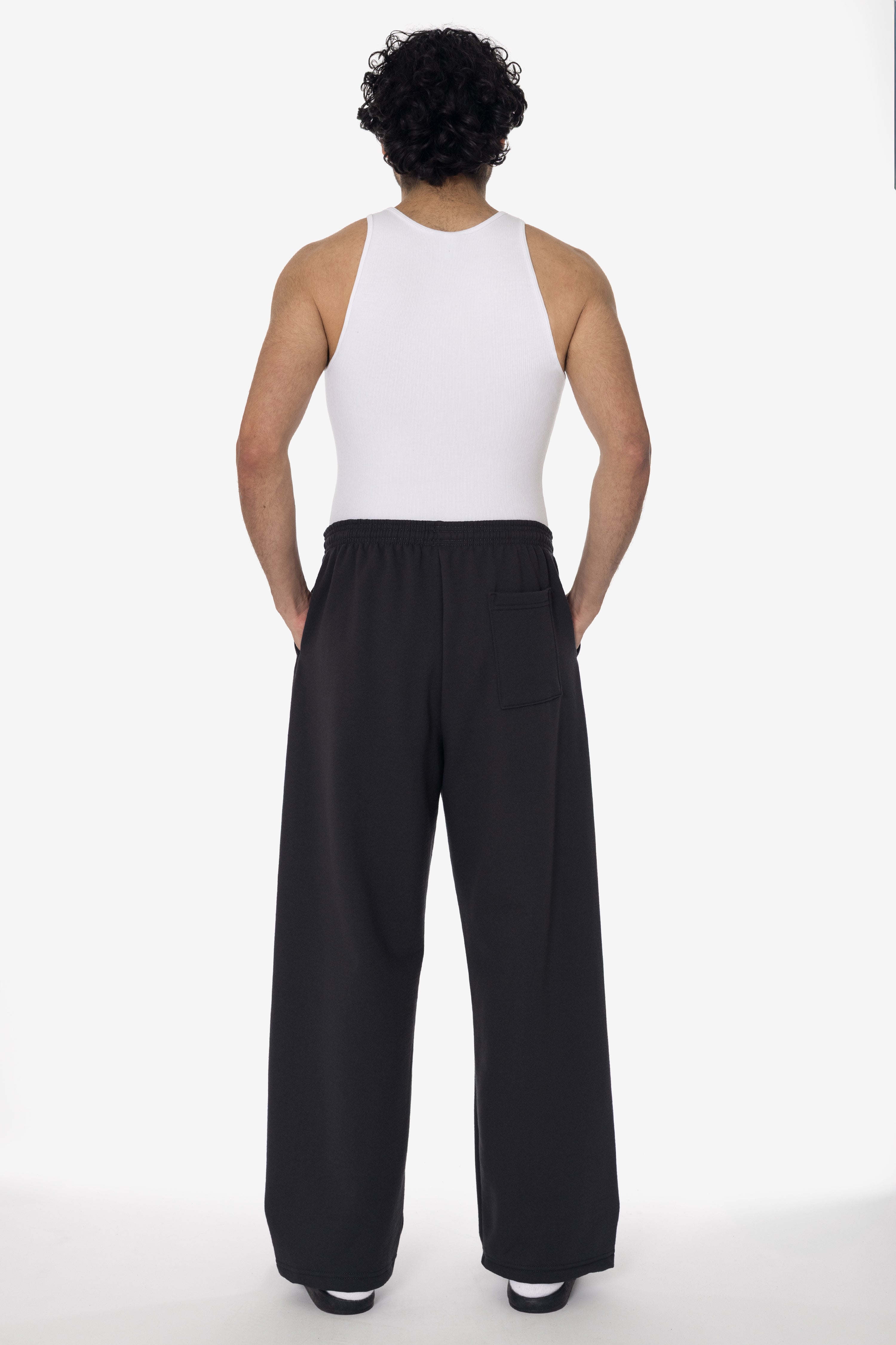 MWF1045 - 10 oz. Mid-Weight Poly Cotton Fleece Wide Open Bottom Sweatpant