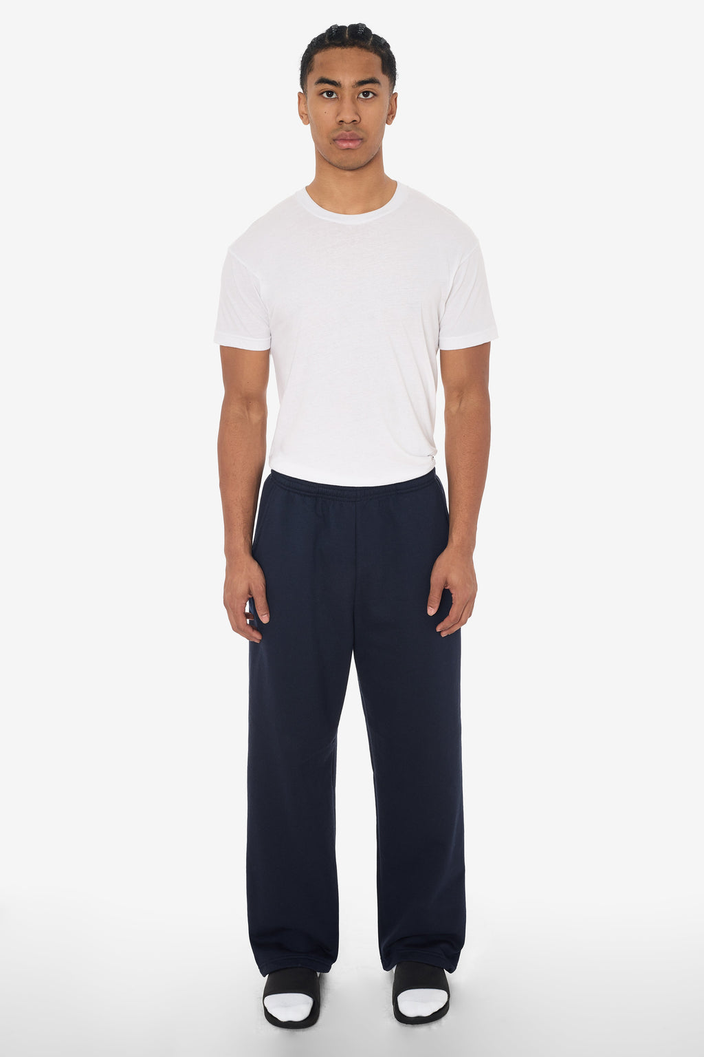 MWF1045 - 10 oz. Mid-Weight Poly Cotton Fleece Wide Open Bottom Sweatpant