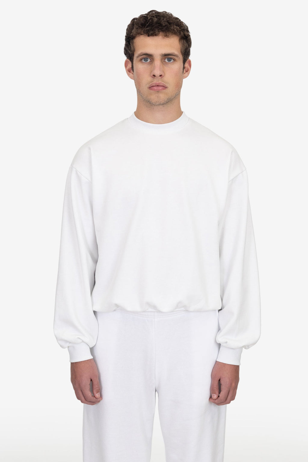 MWF1047 - 10 oz. Mid-weight Poly Cotton Fleece Wide Crewneck