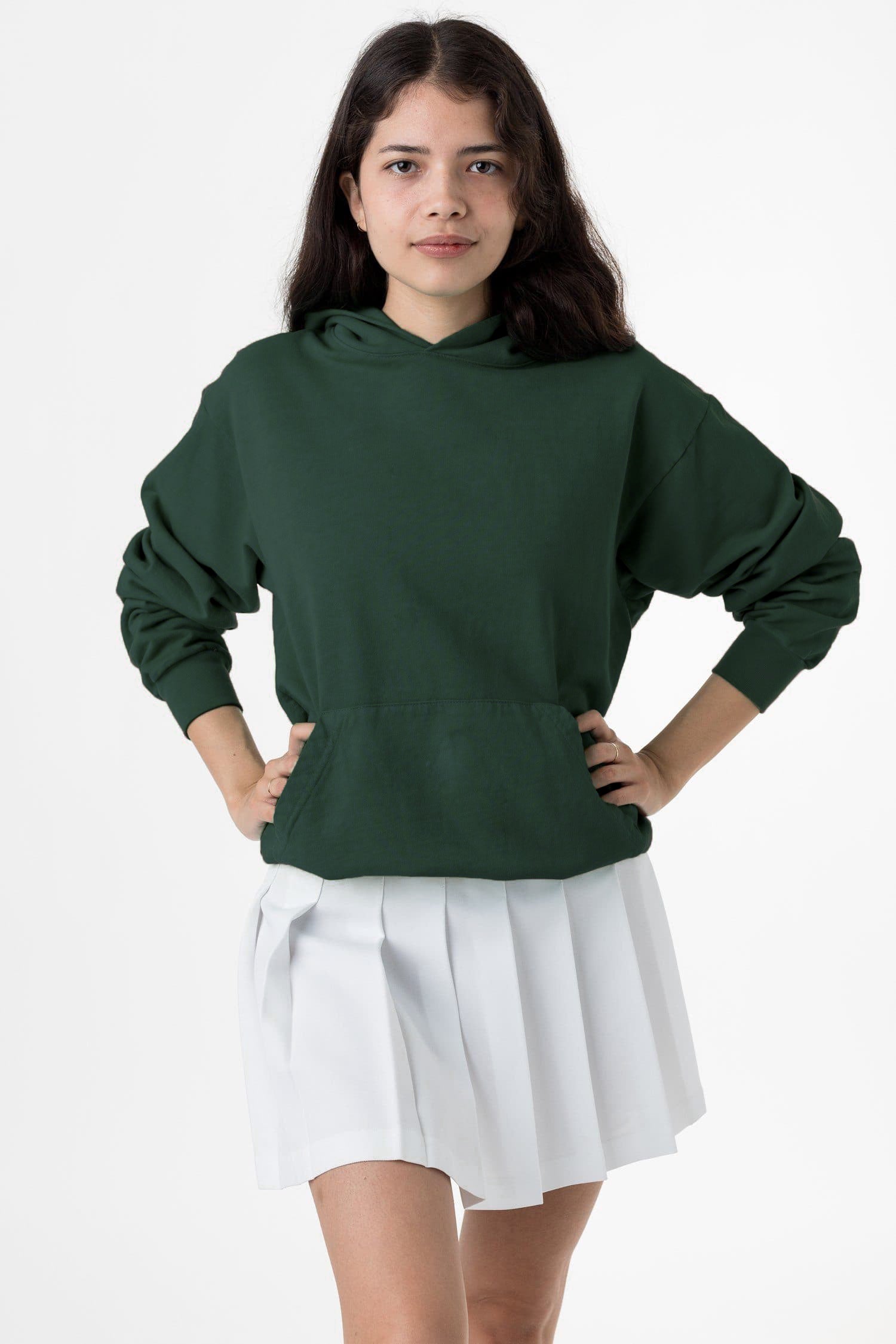 MWT09GD Unisex - Long Sleeve Garment Dye French Terry Pullover Hoodie