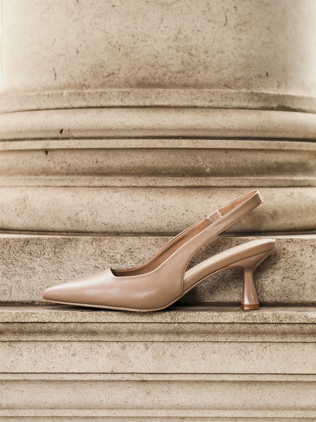 Presley Mocha Faux Leather Court Heels