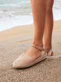 Neroli Taupe Closed Toe Espadrille Sandals
