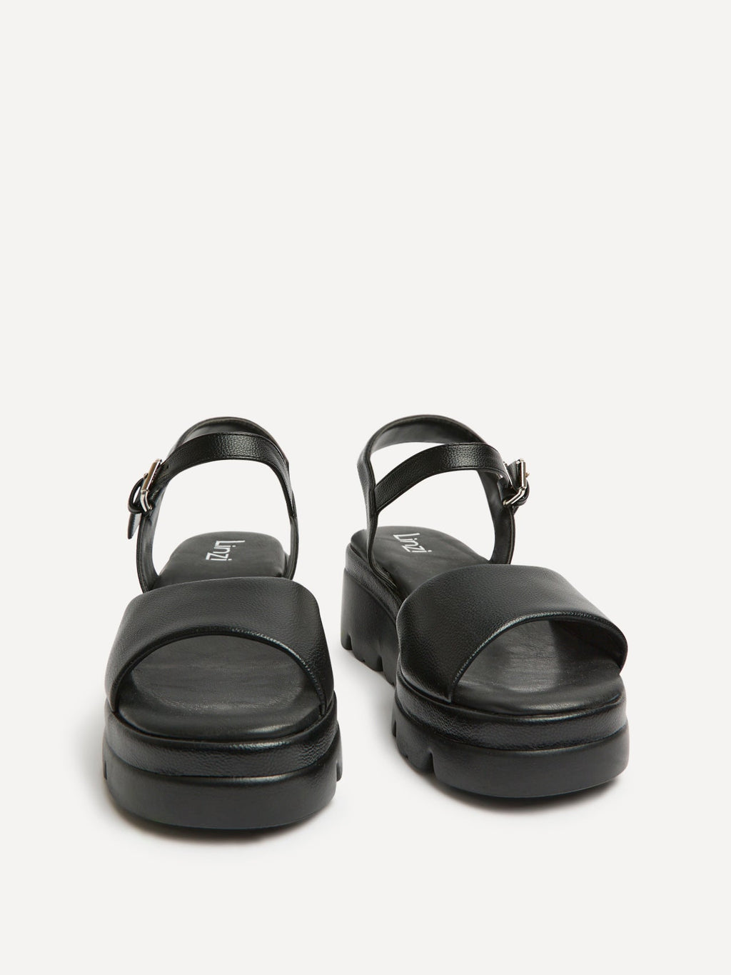 Nyla Black Platform Cleated Sandals