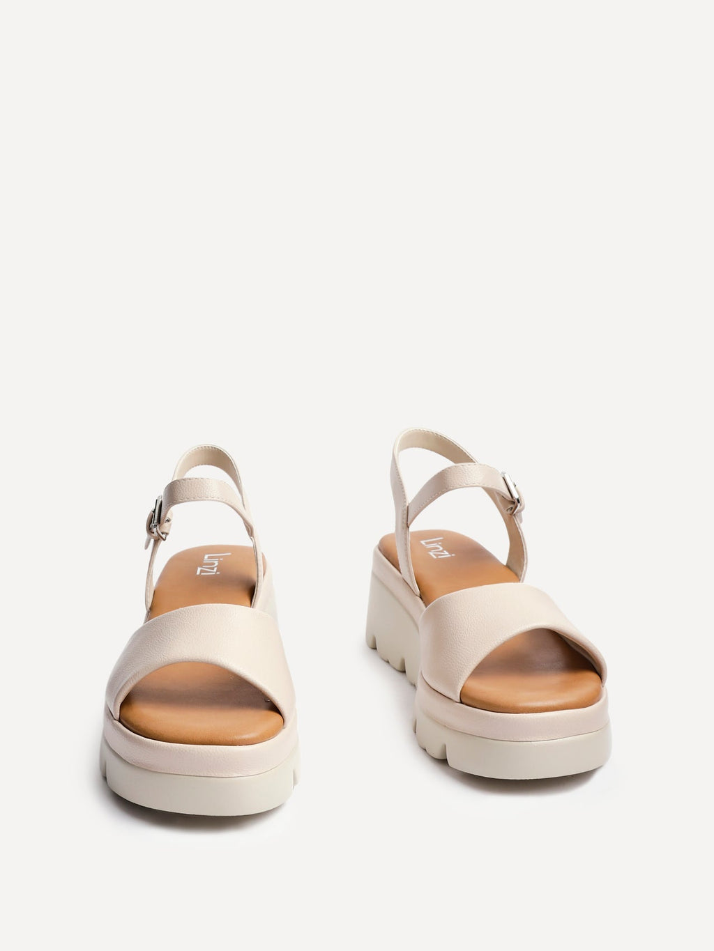 Nyla Nude Platform Cleated Sandals