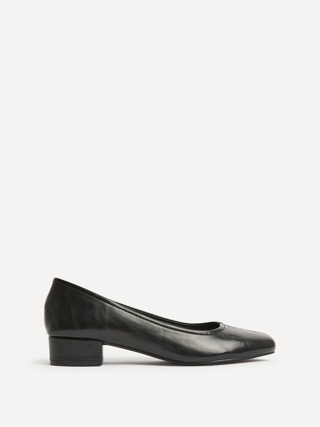Origin Black Low Block Court Heels