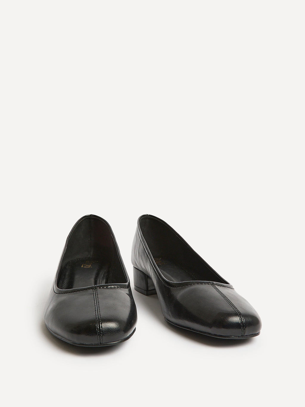 Origin Black Low Block Court Heels