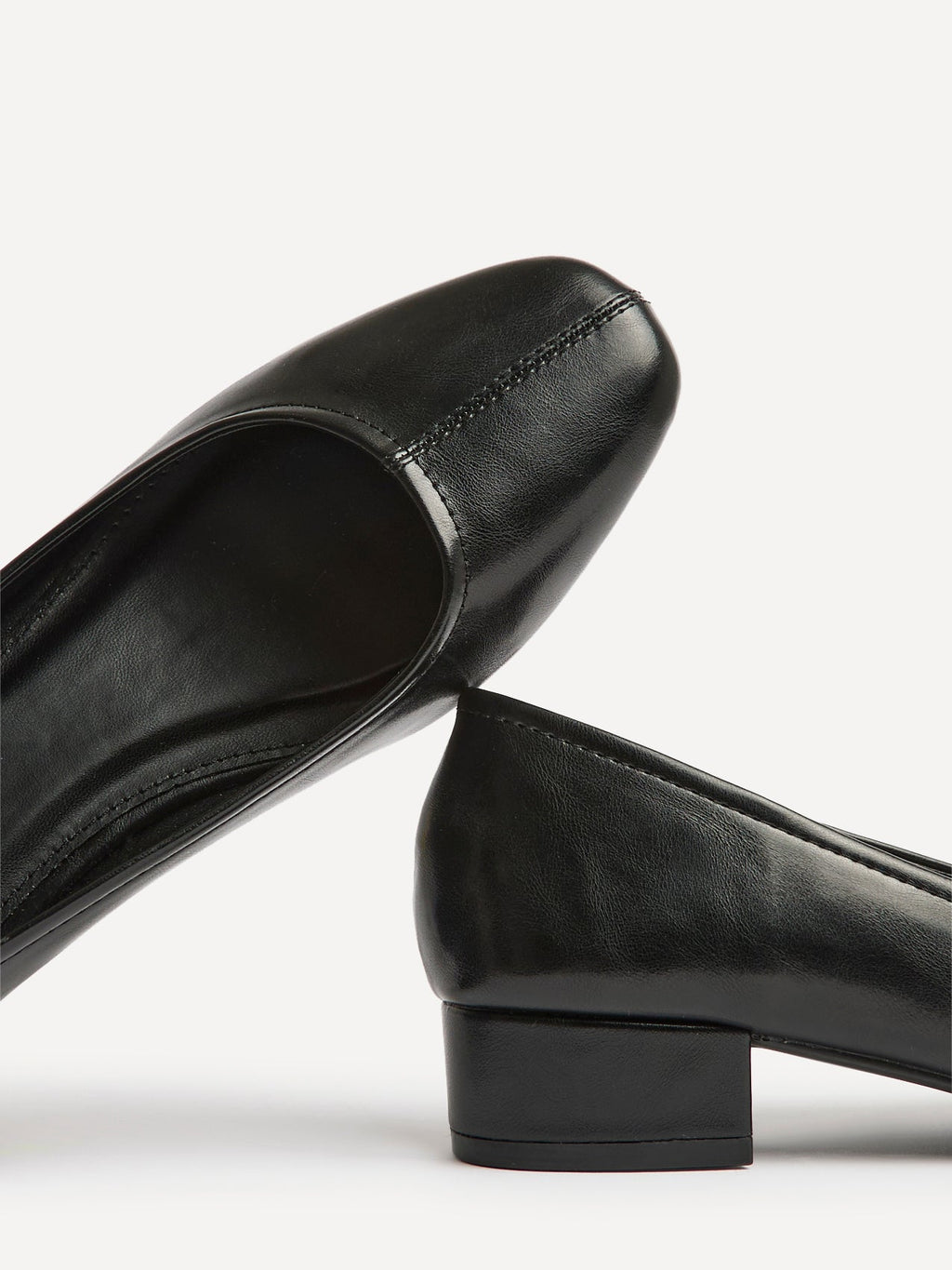Origin Black Low Block Court Heels