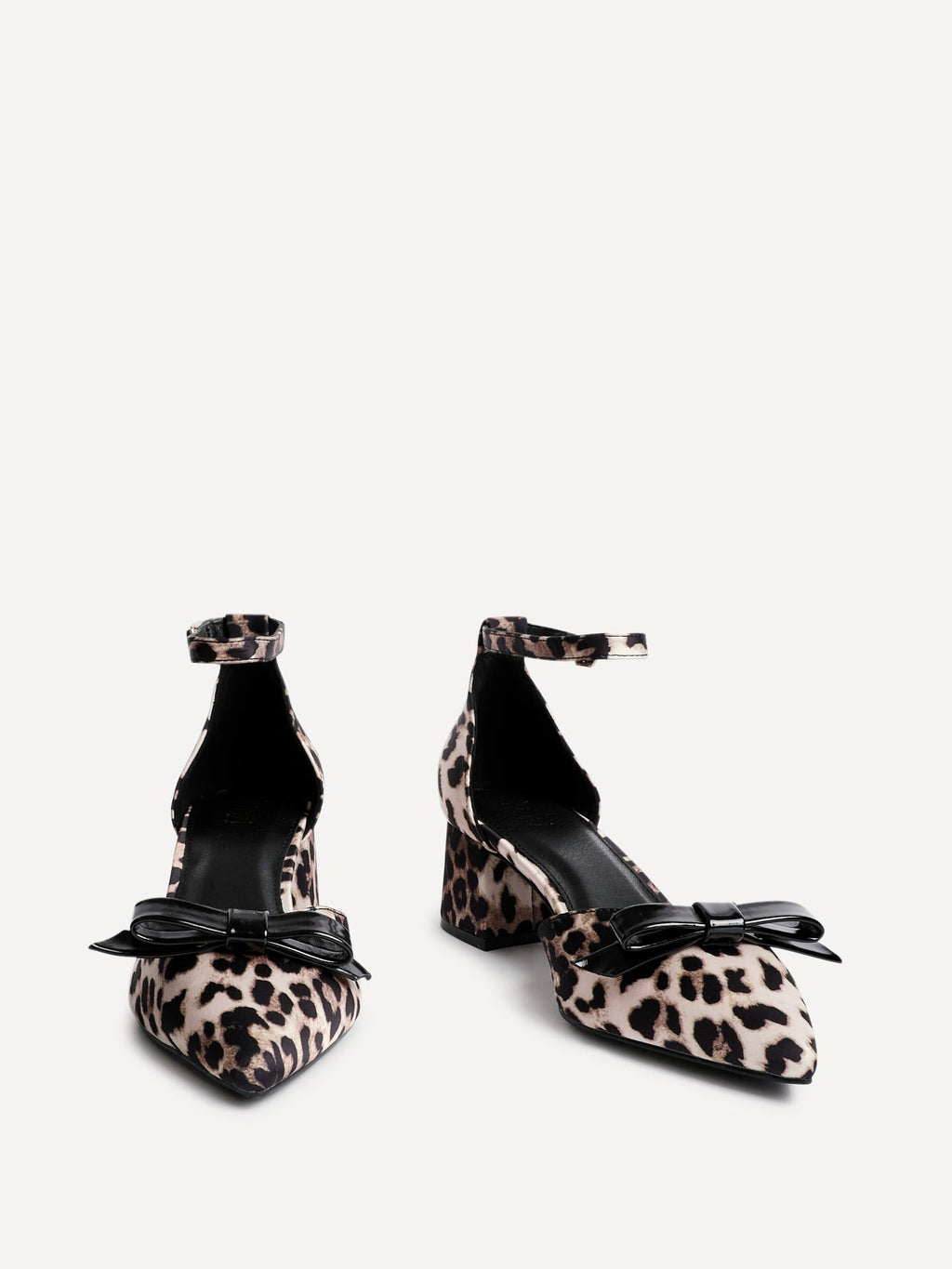Orla Leopard Scuba Bow Detail Court Heels