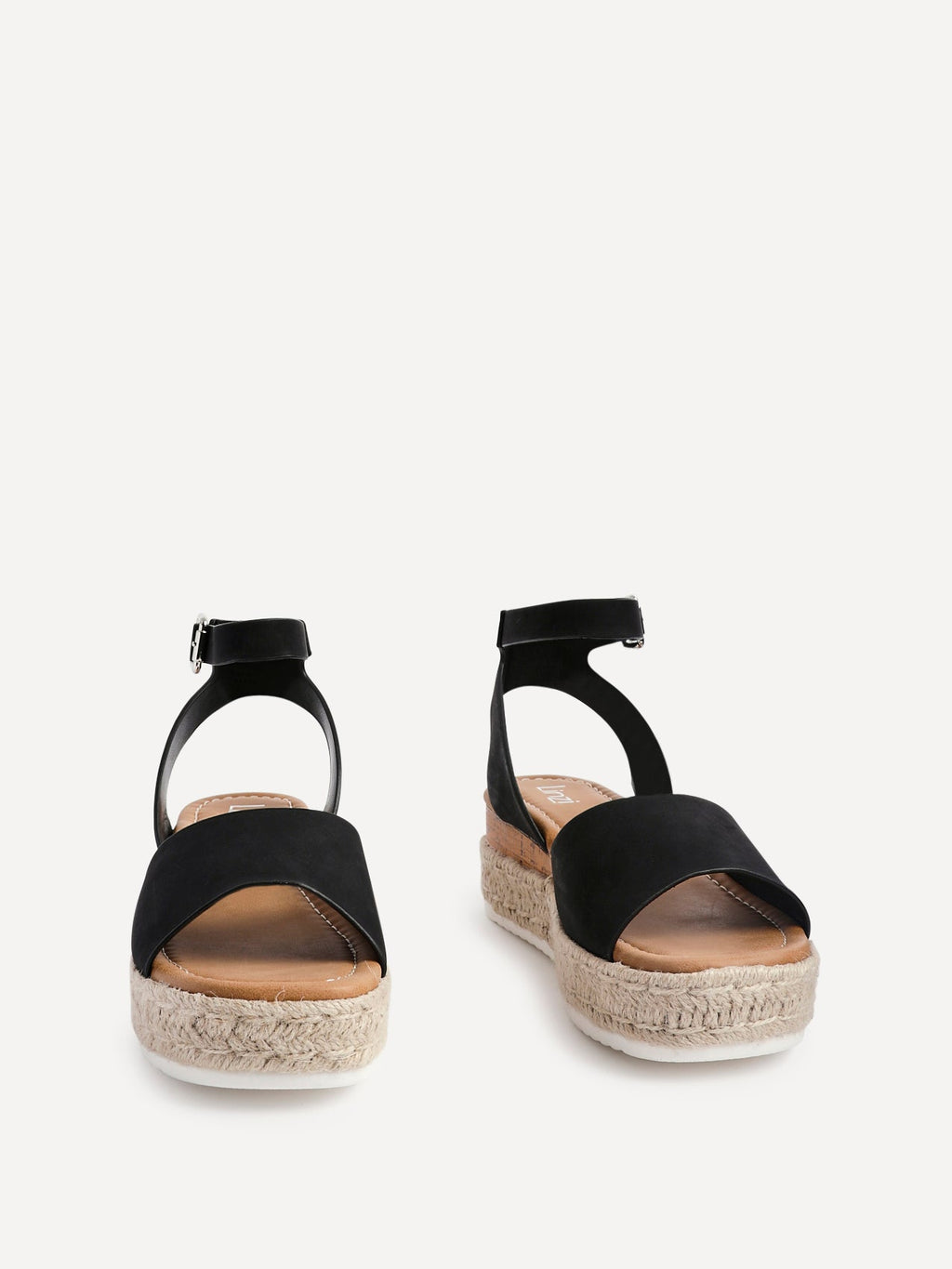 Paradise Black Espadrille Flatform Sandals