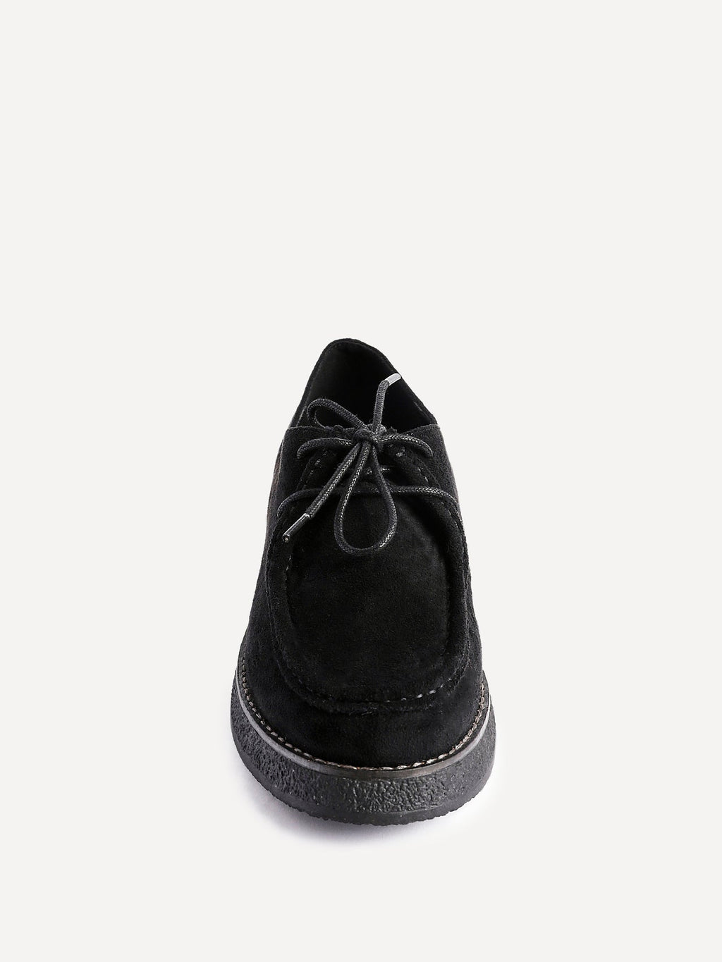 Perth Black Faux Suede Loafers