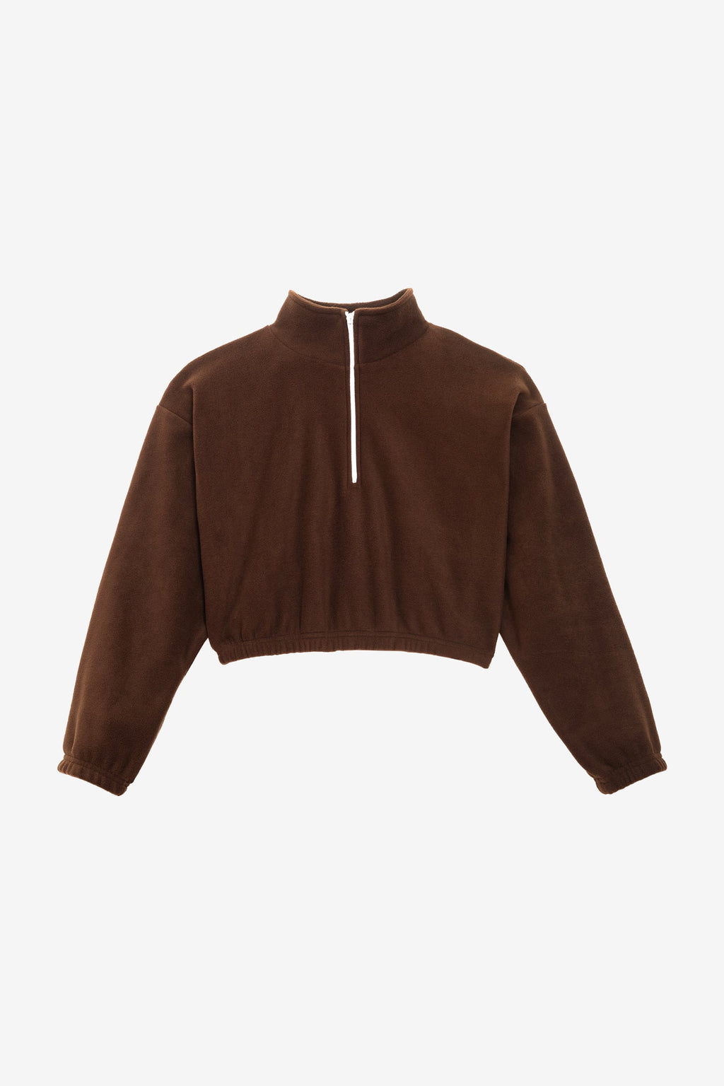 PF306 - Cropped Polar Fleece Half Zip Pullover