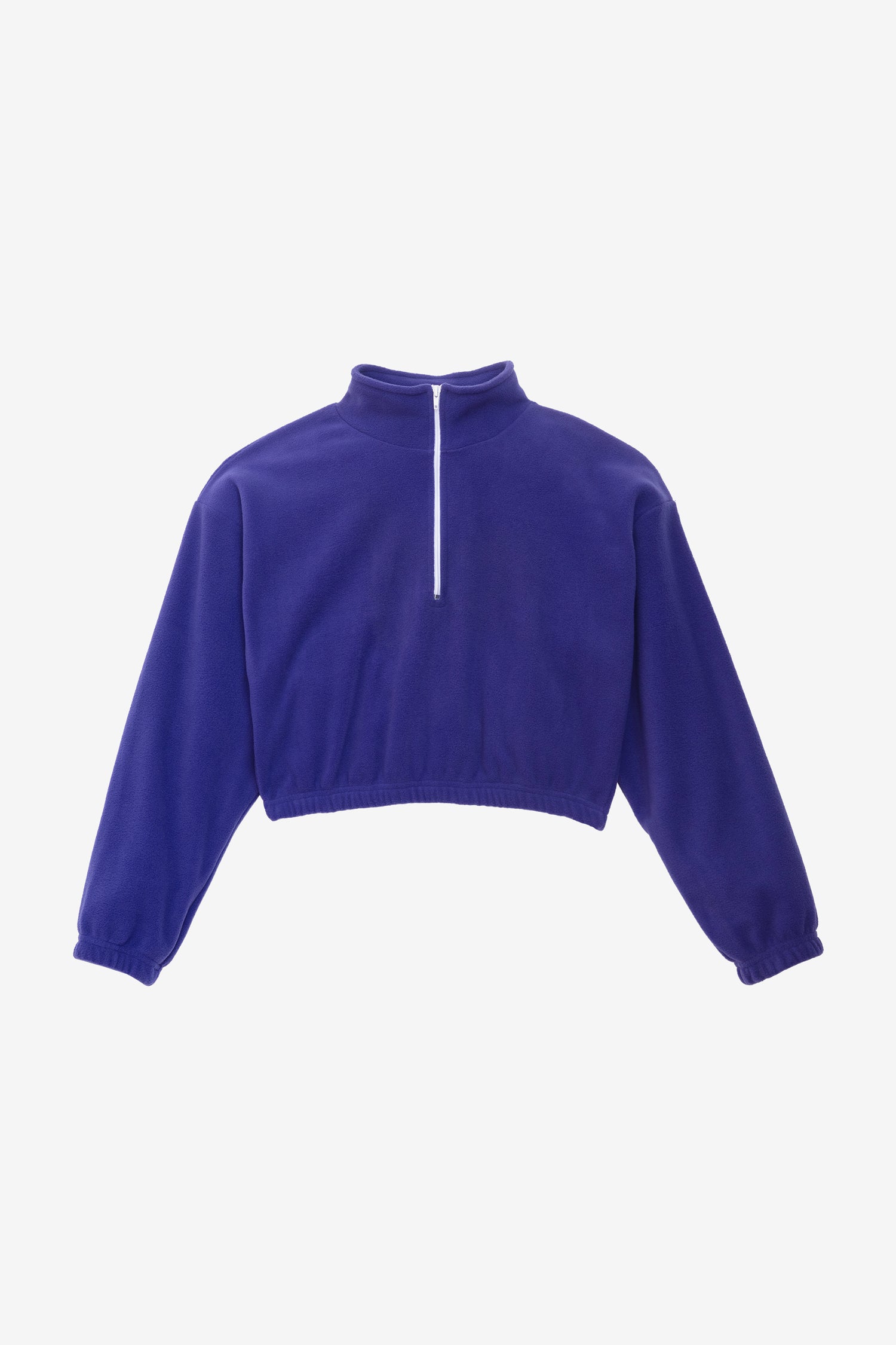 PF306 - Cropped Polar Fleece Half Zip Pullover